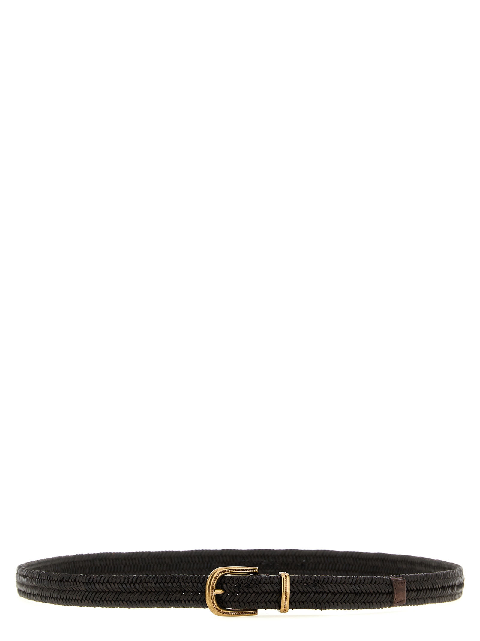 Stretch leather belt