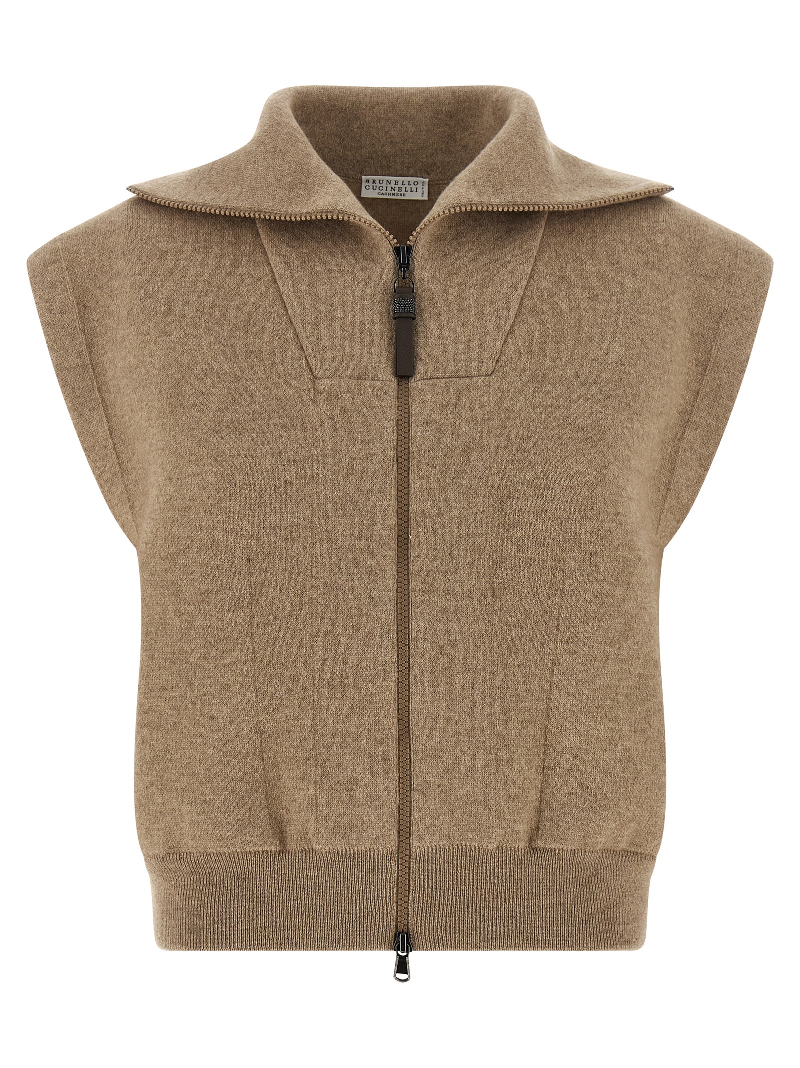 'Shiny Zipper Pull' vest
