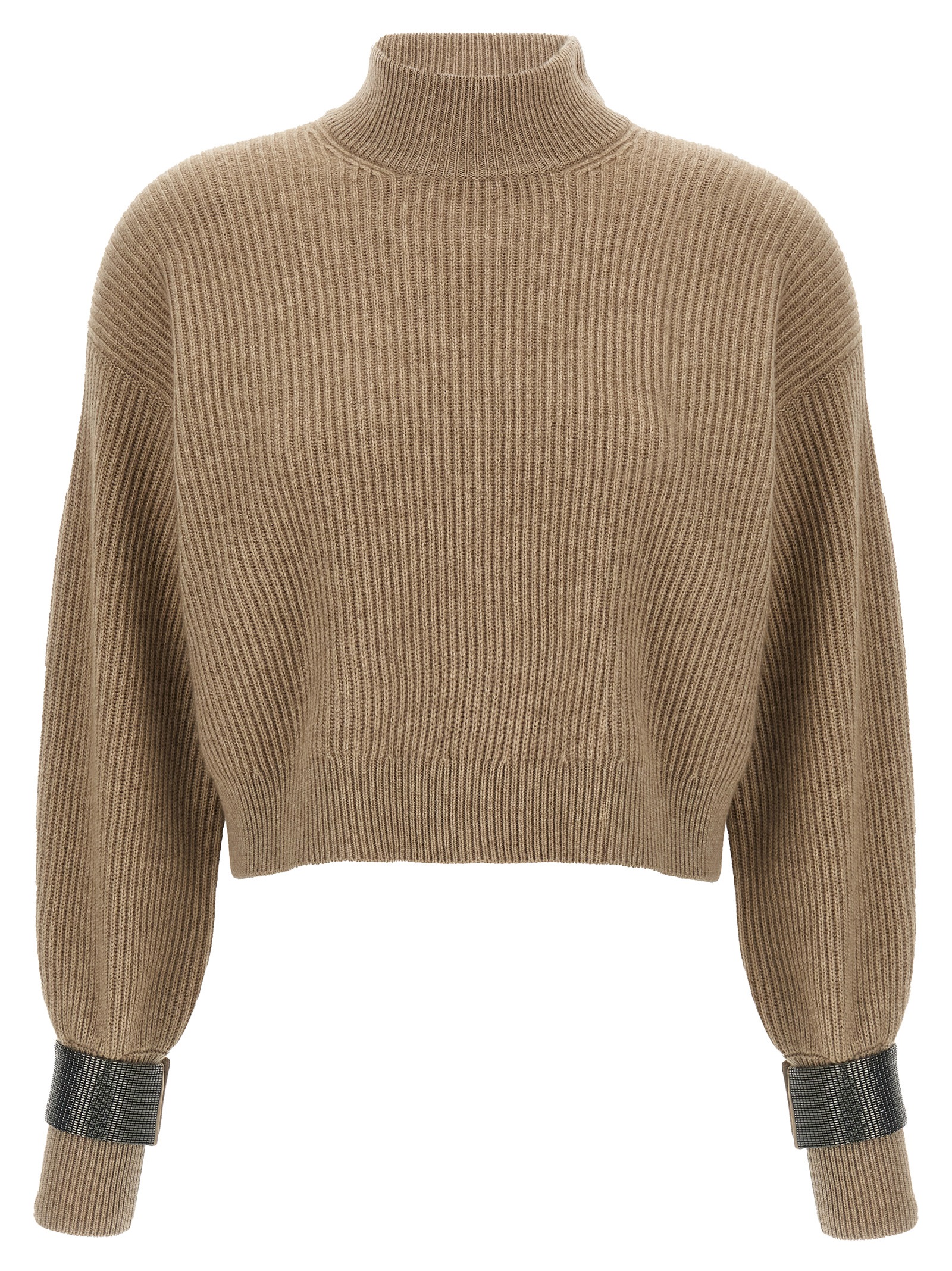 Monile crop cuff sweater