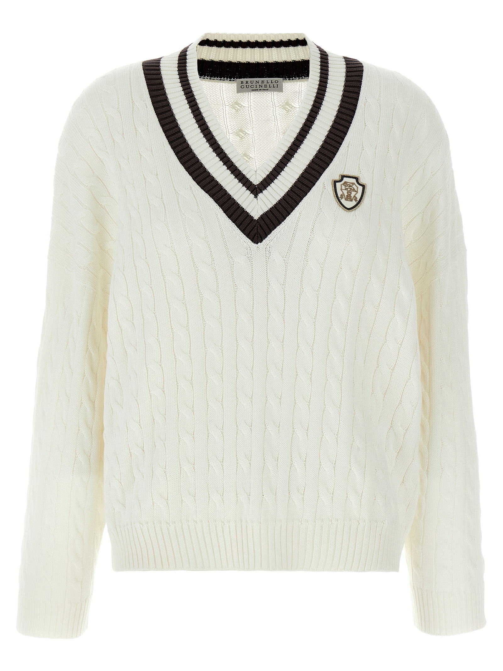 Cotton cable knit sweater