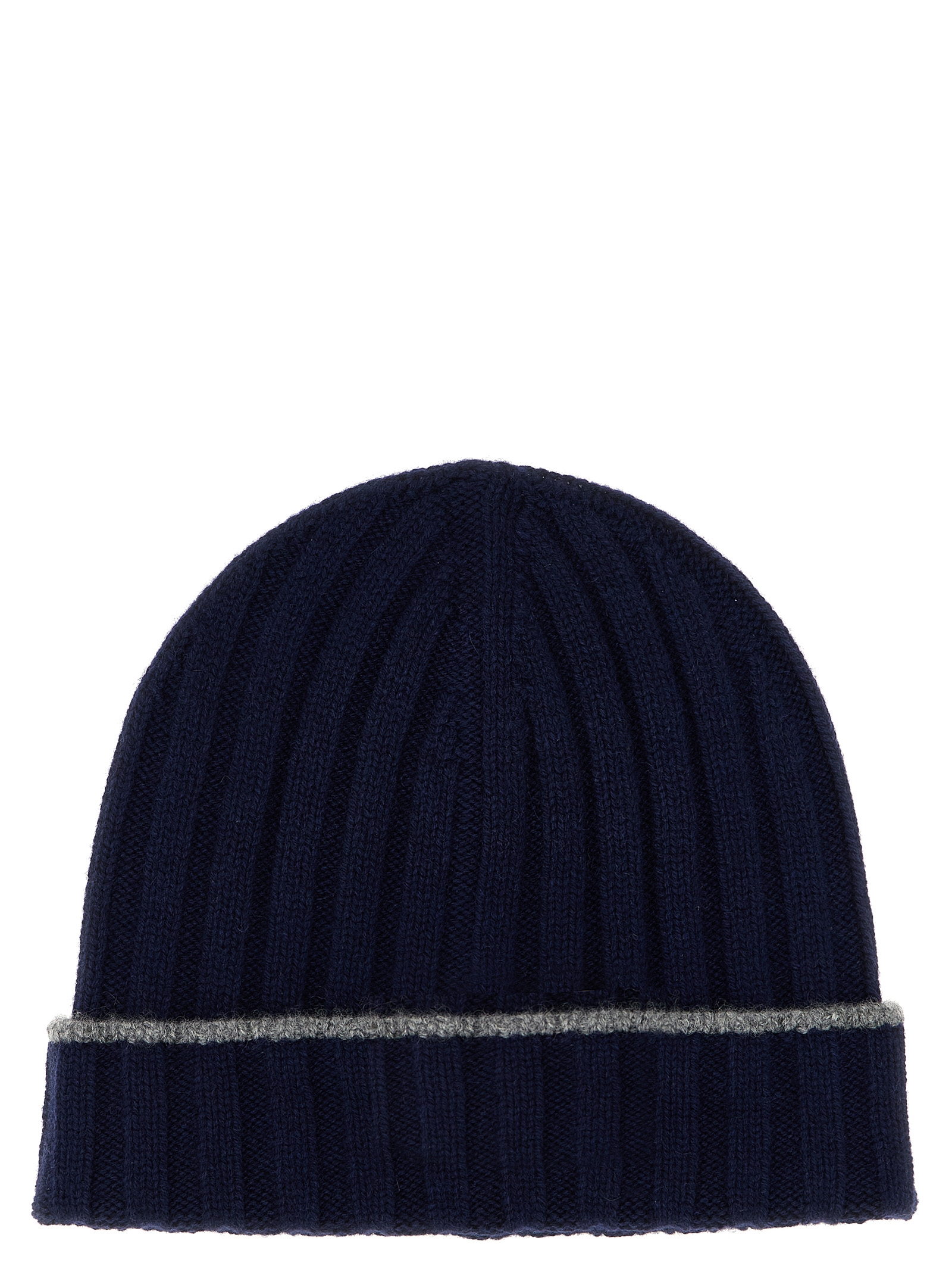 Cashmere turn-up beanie