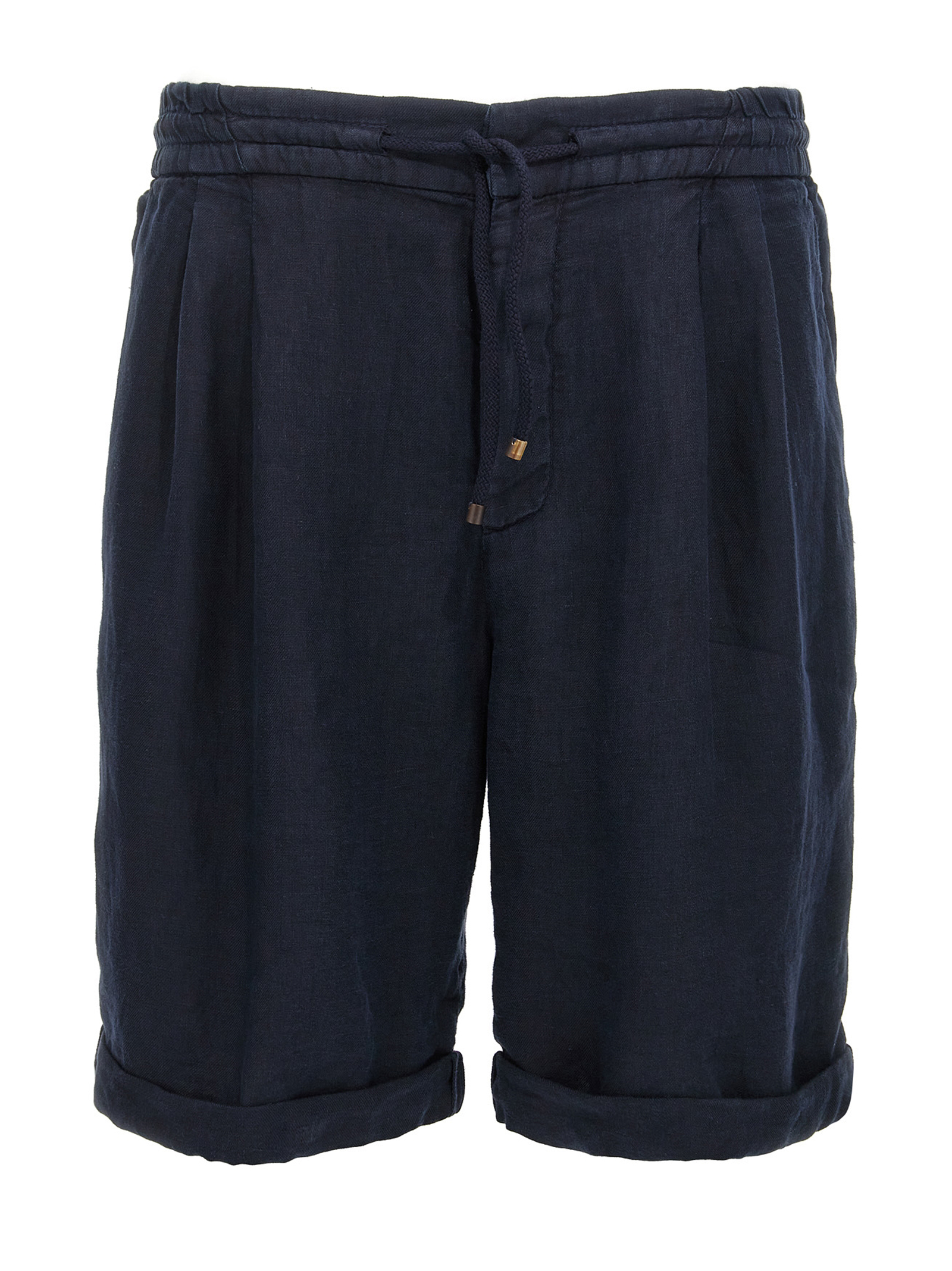Linen bermuda shorts