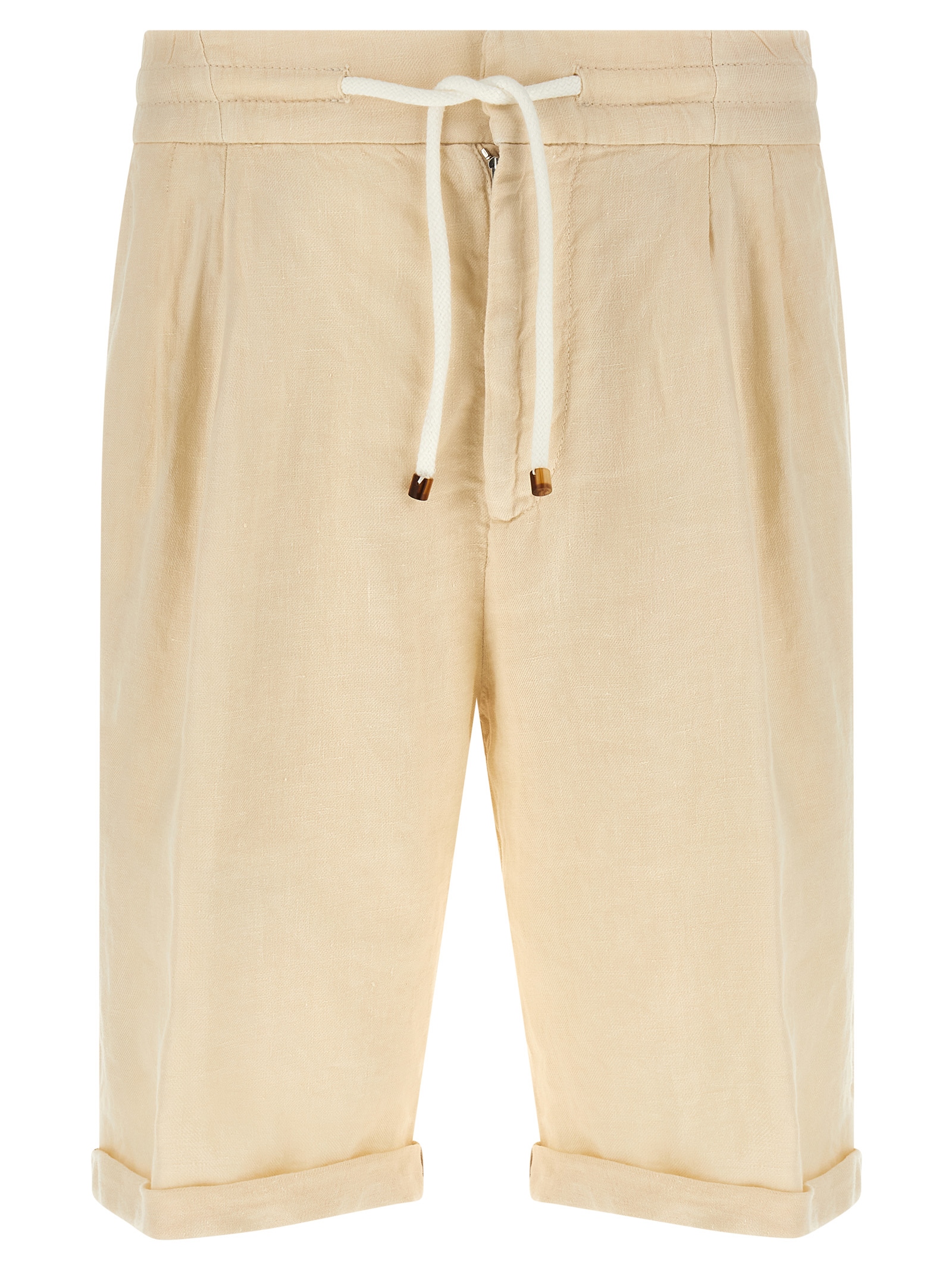 Linen bermuda shorts