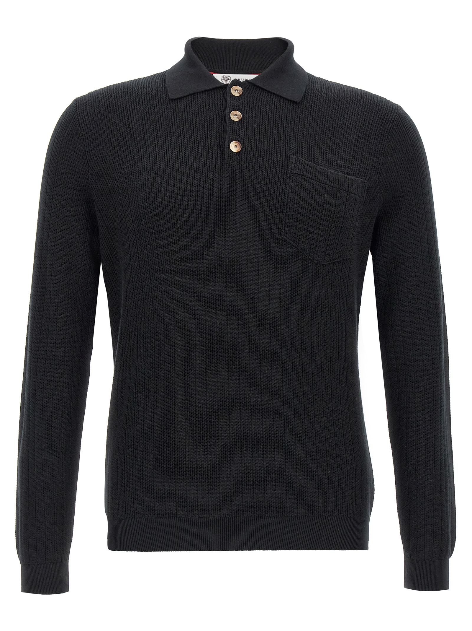 Knitted polo shirt