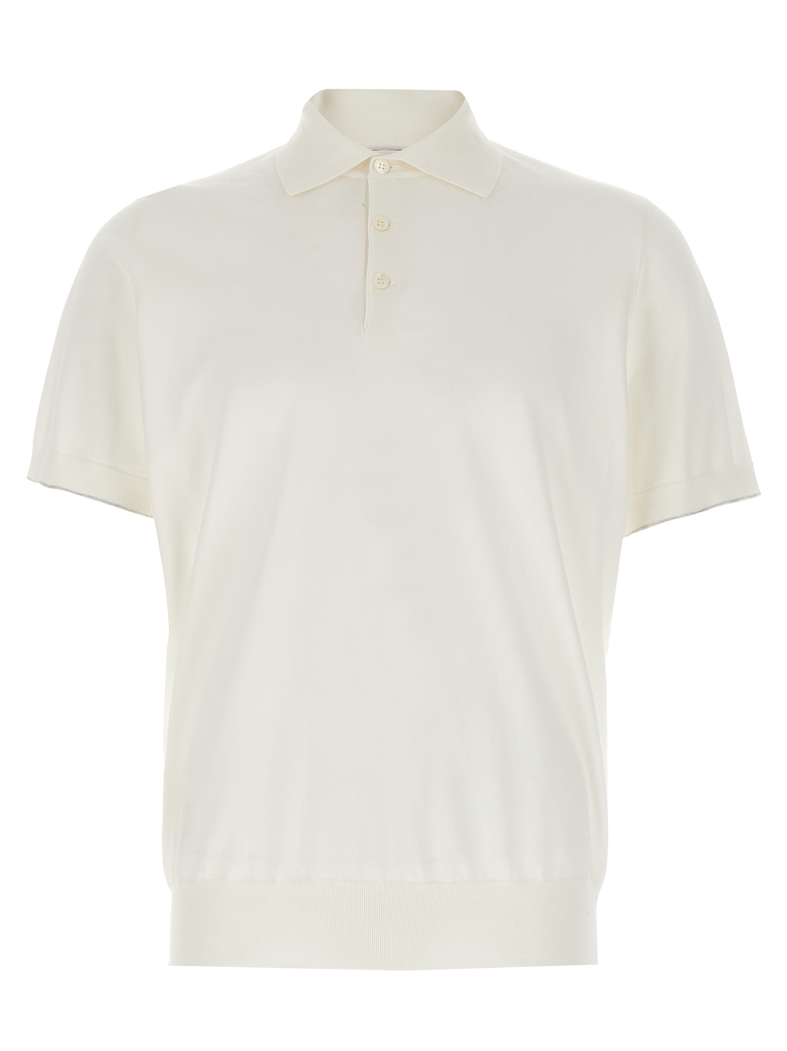 Stretch cotton polo shirt