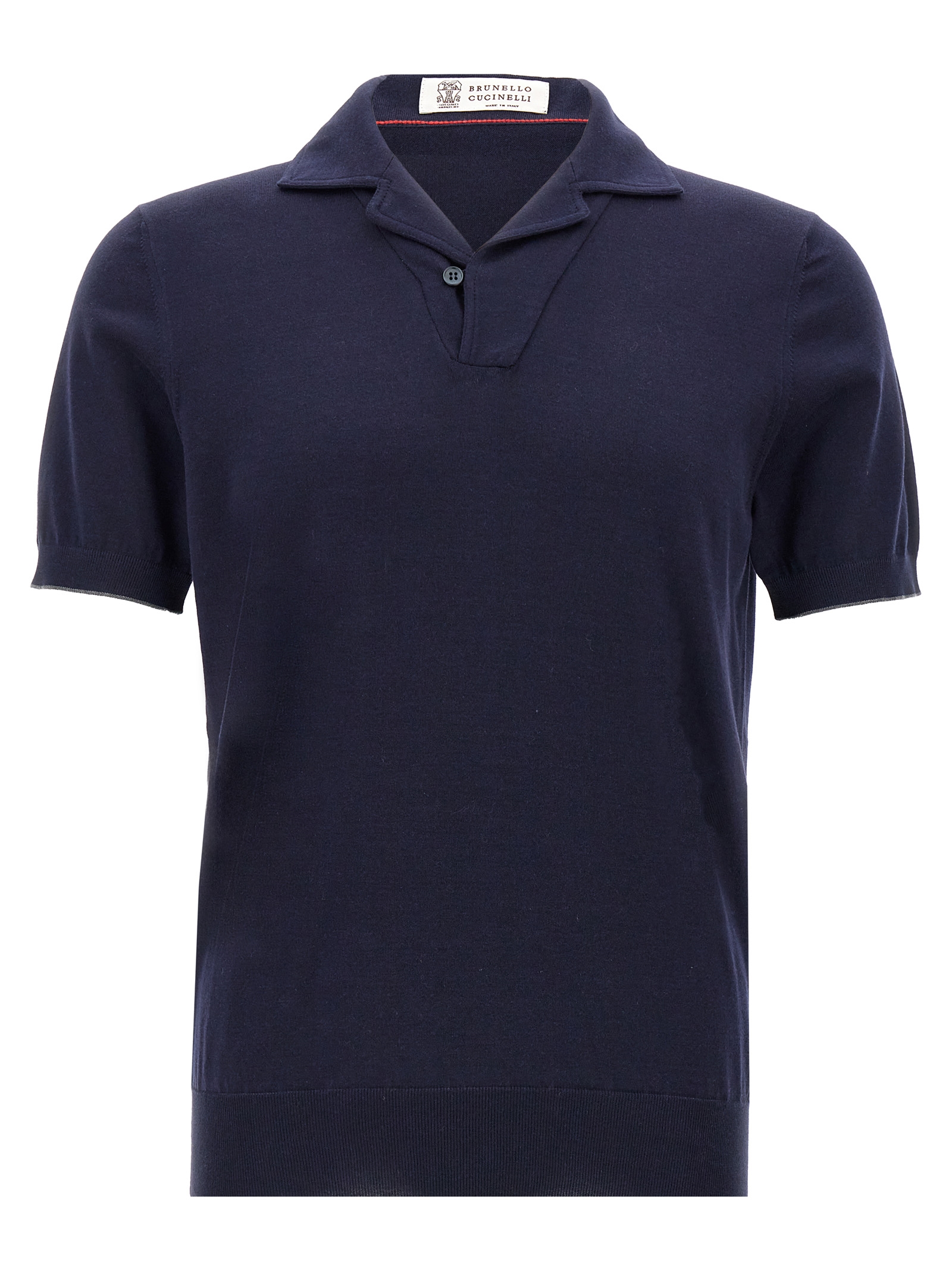 V-neck polo shirt