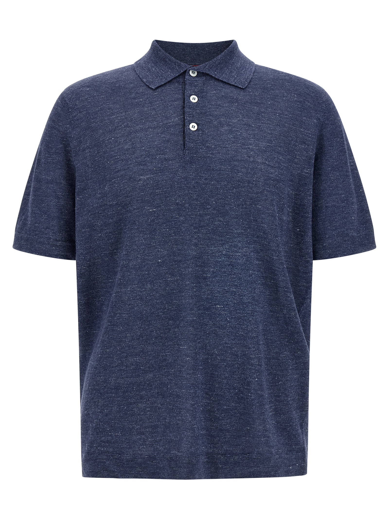 Linen cotton polo shirt
