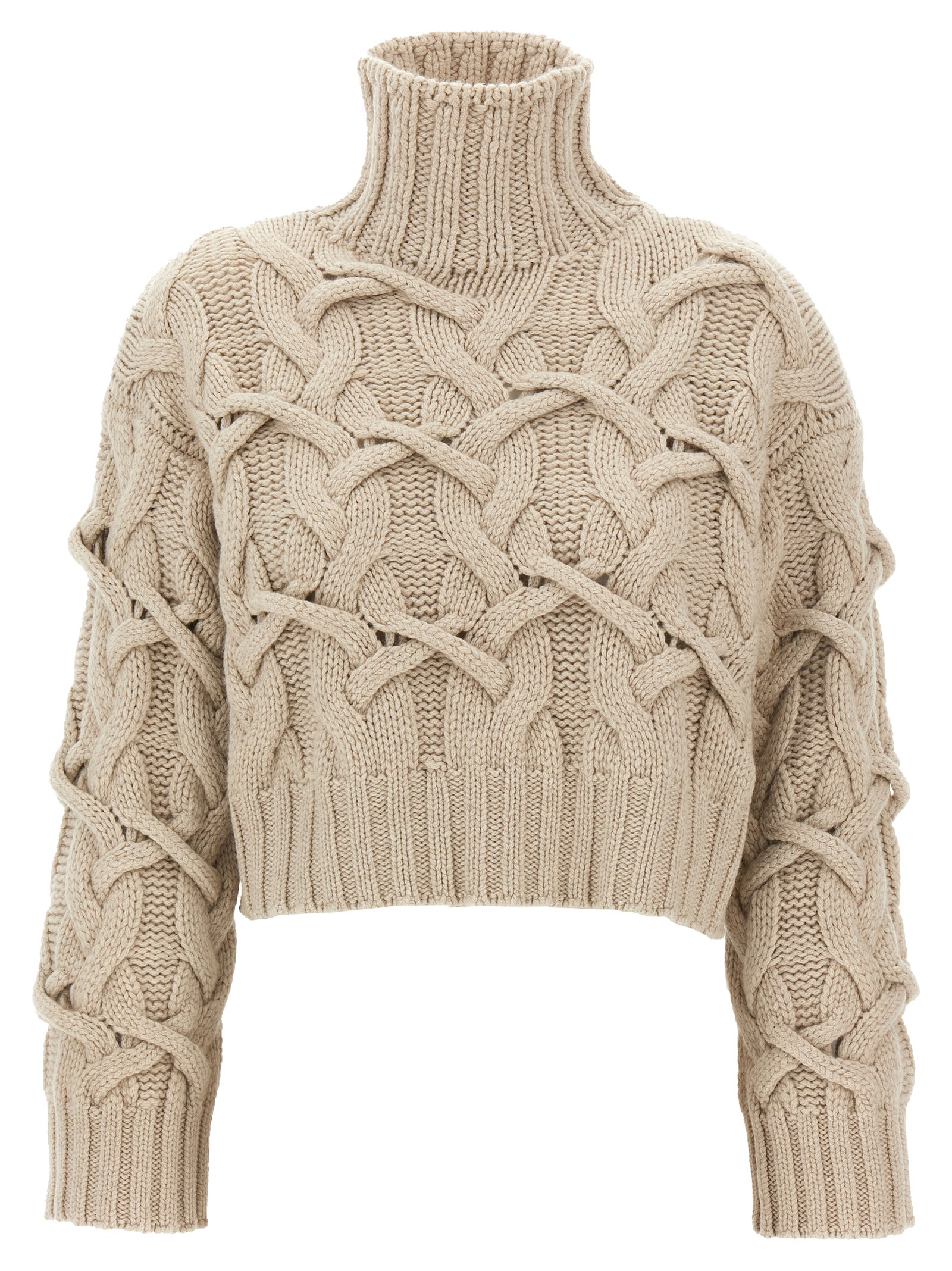 Braided sweater