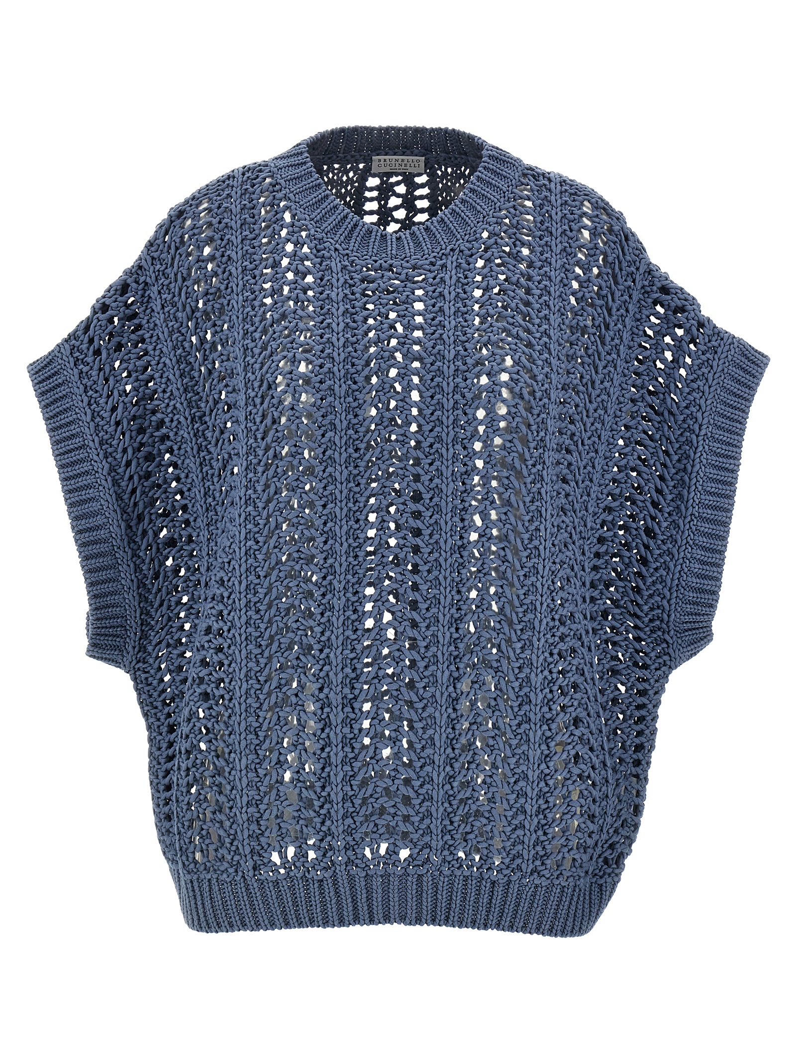 Ribbed Net sweater