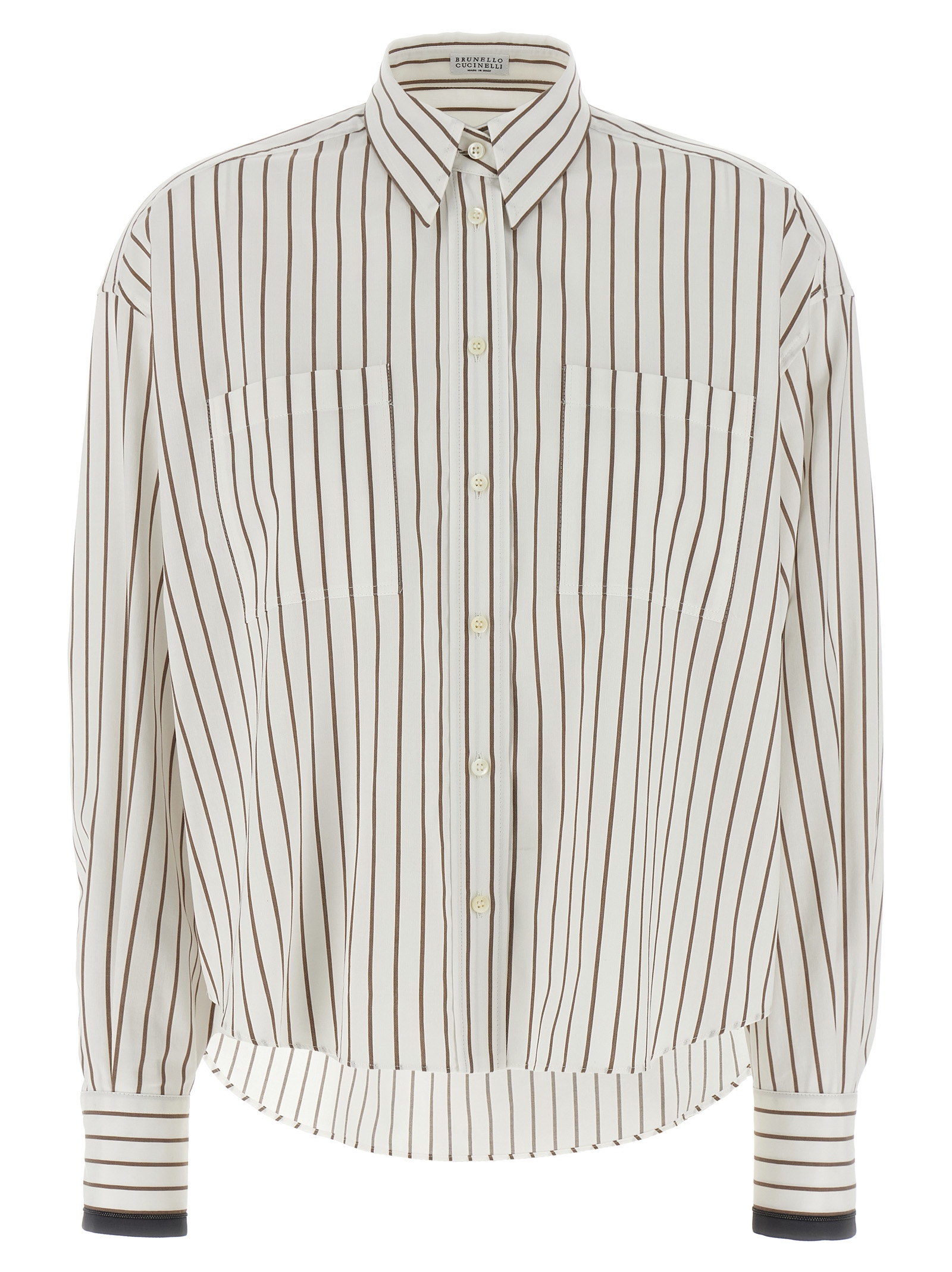 Monile cuffed shirt