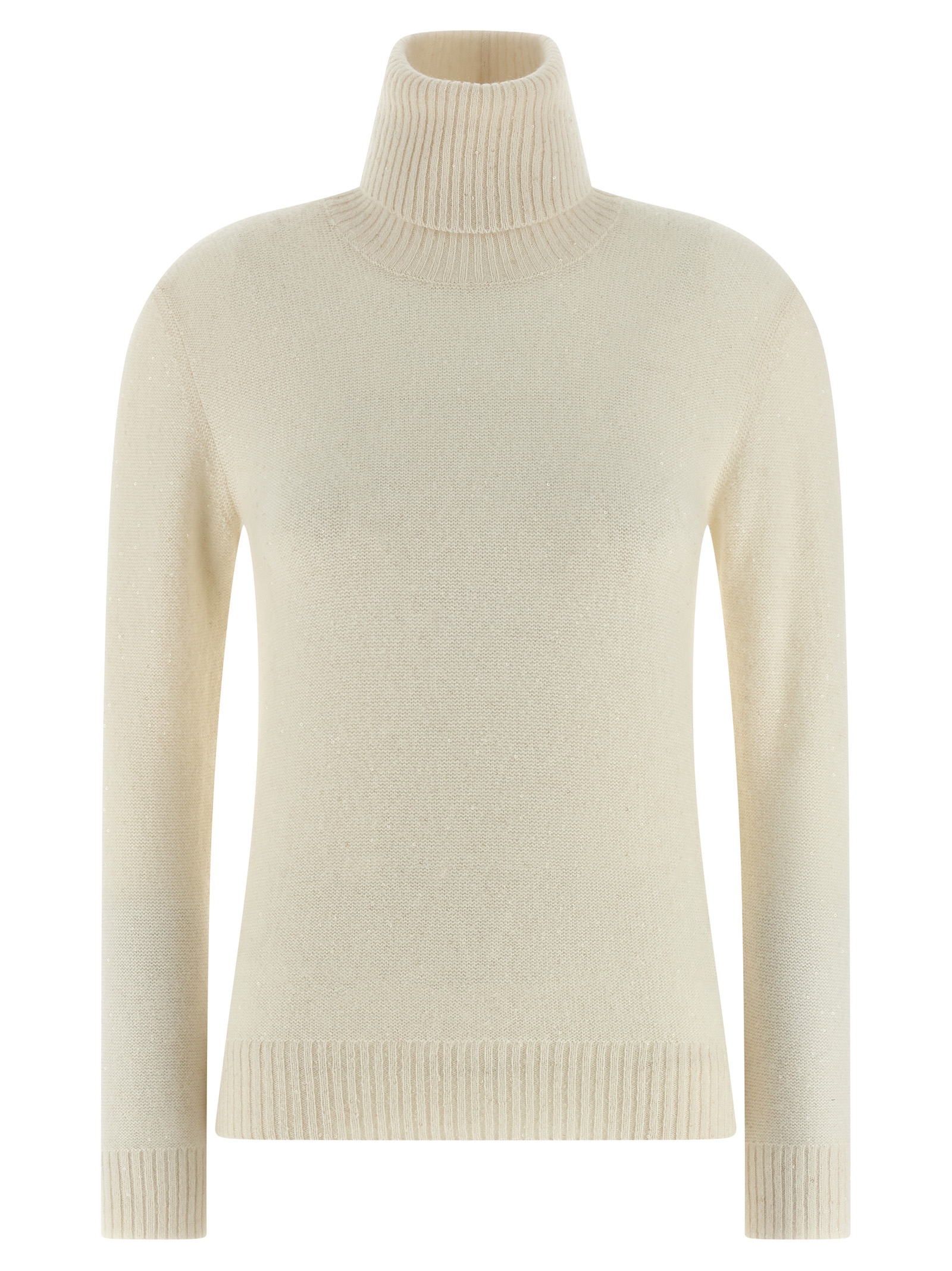 Sequin turtleneck sweater