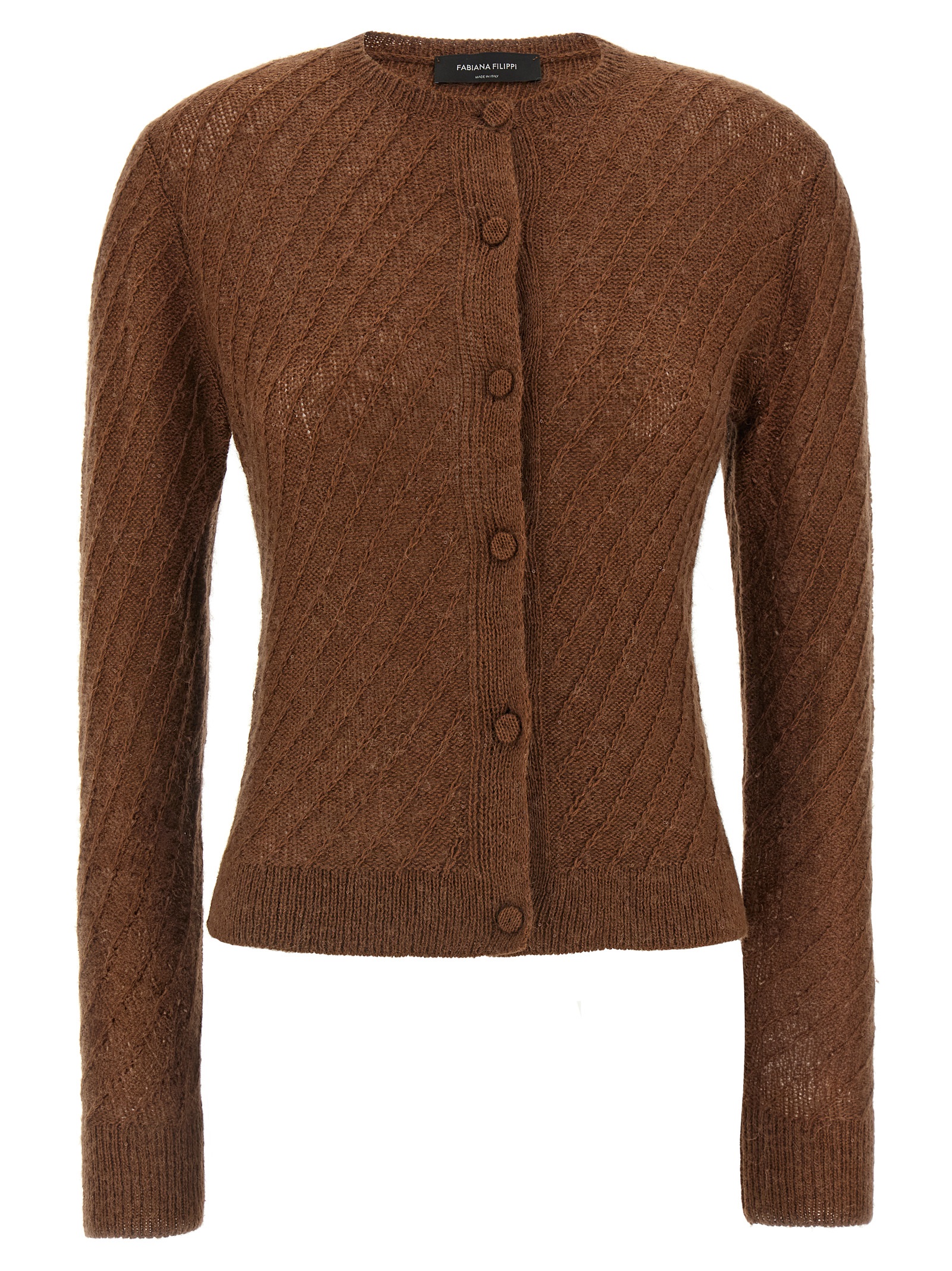 Sequin crochet cardigan