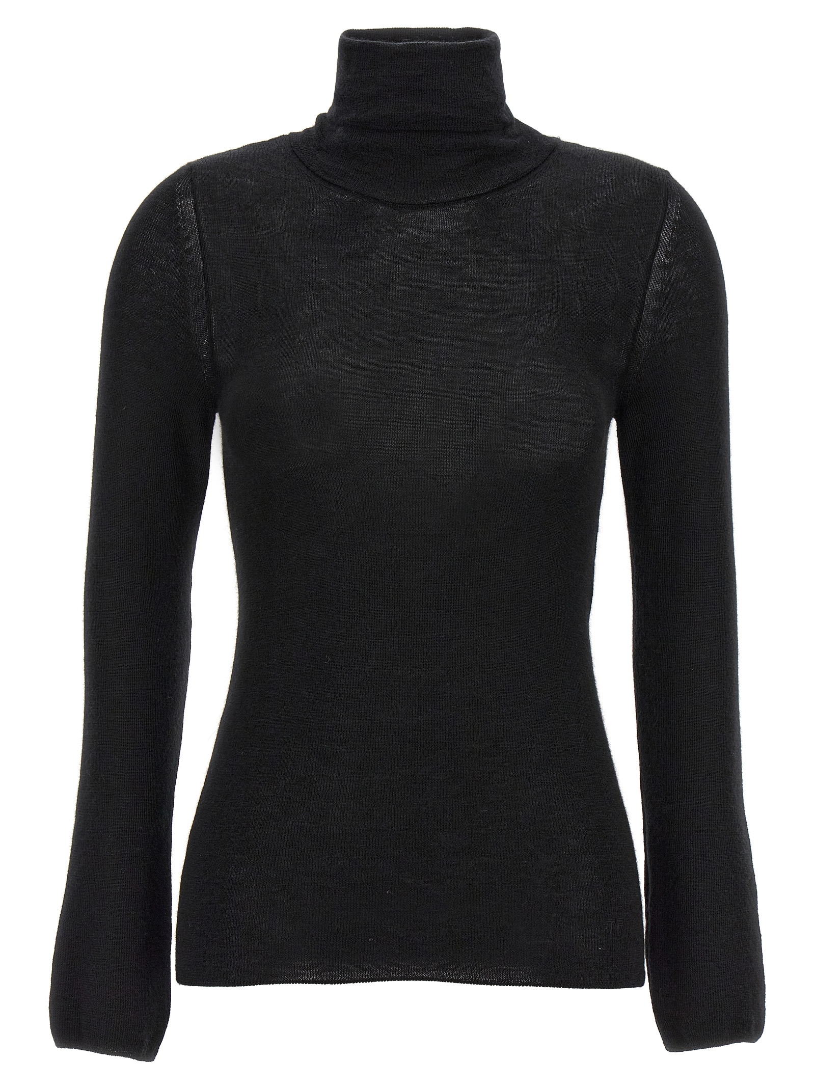 Silk cashmere turtleneck sweater