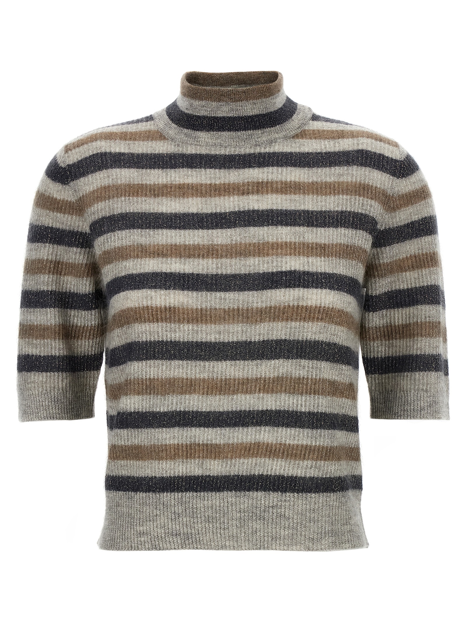 Lurex wool cropped sweater