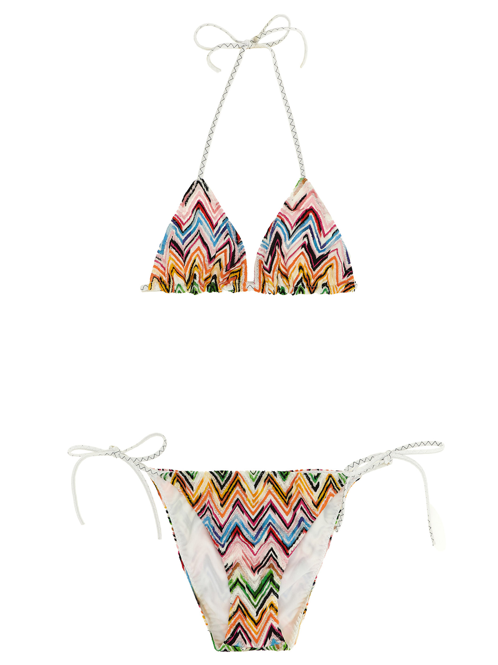 Zigzag lace bikini
