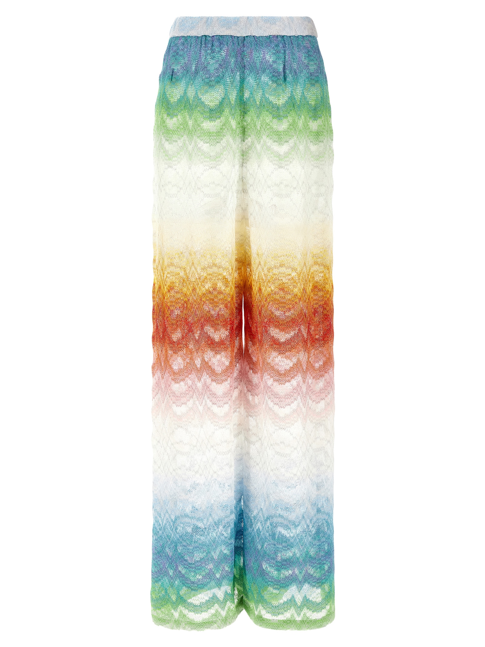 Shaded lamé viscose pants