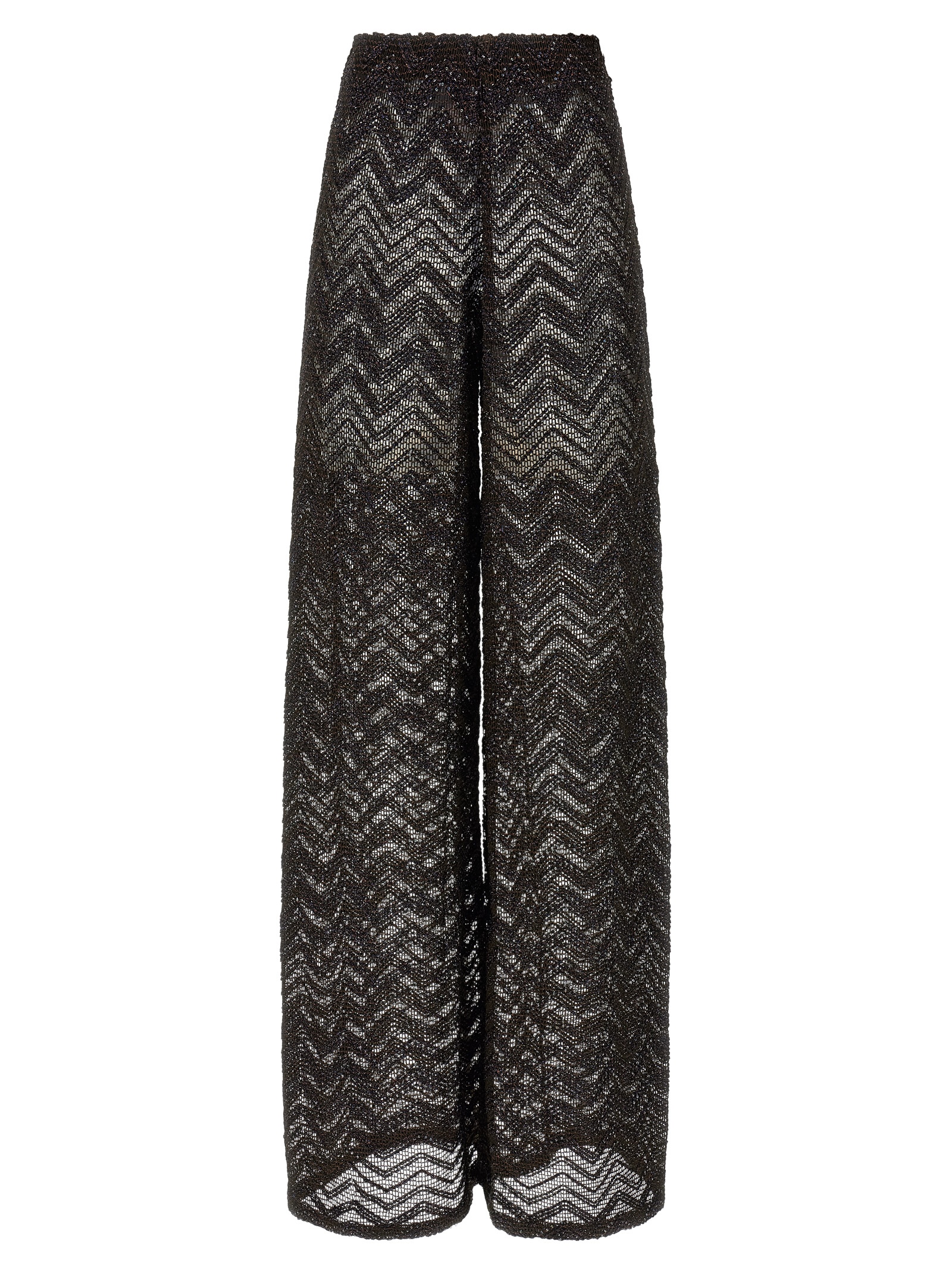 Zigzag mesh pants