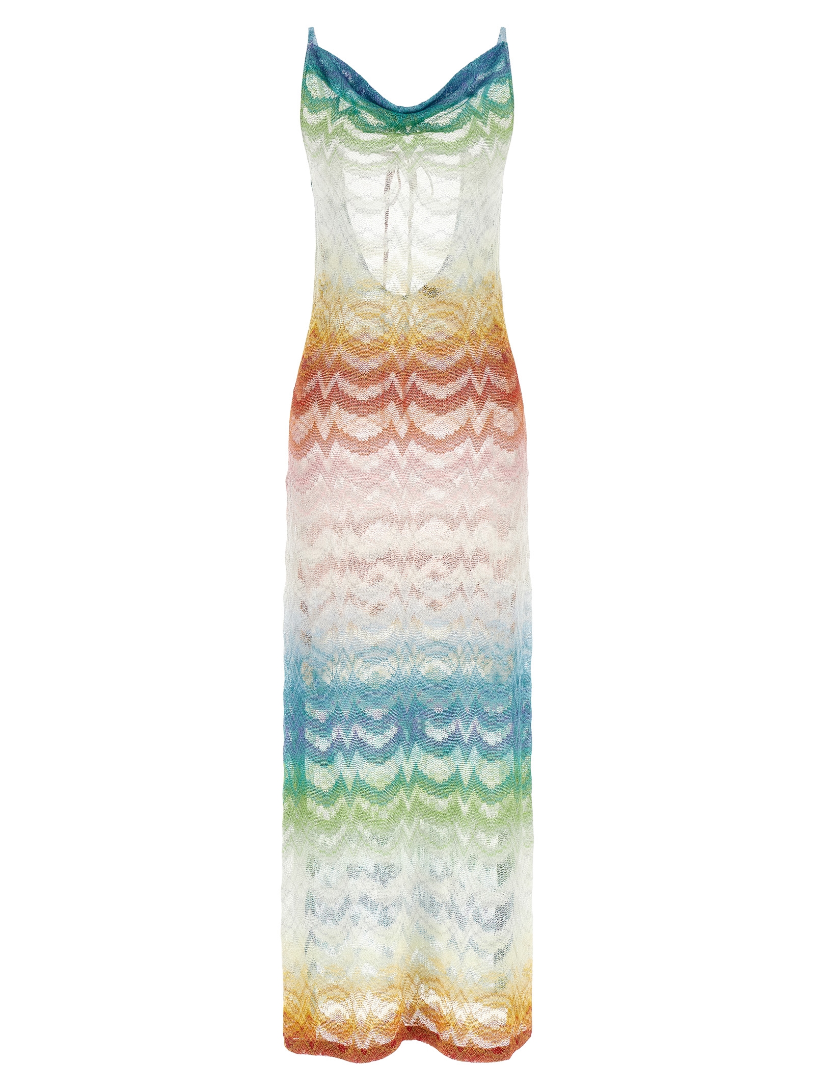 Shaded lamé viscose dress