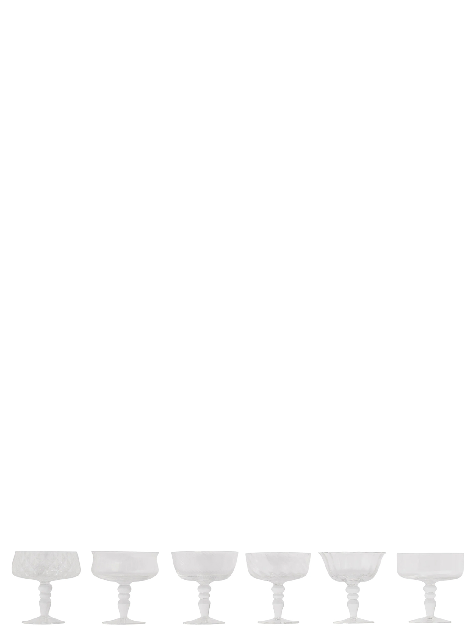 Set of 6 cups Assorted Shapes - TextureTrasparent