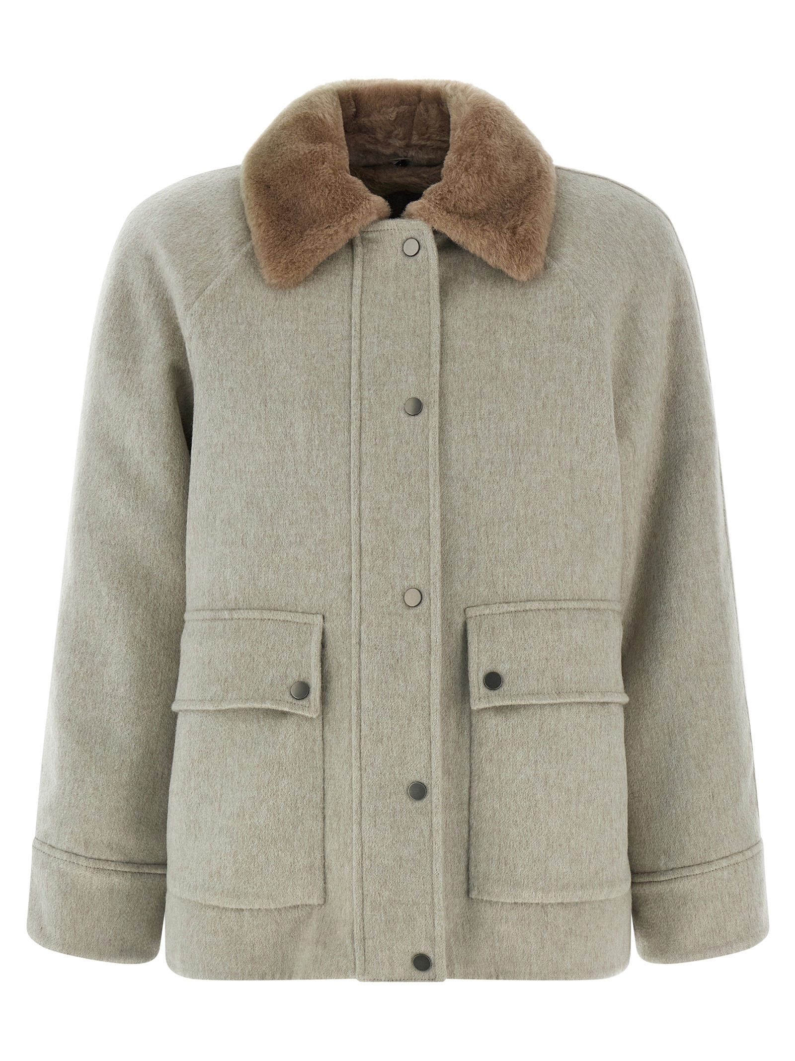 Sheepskin insert jacket
