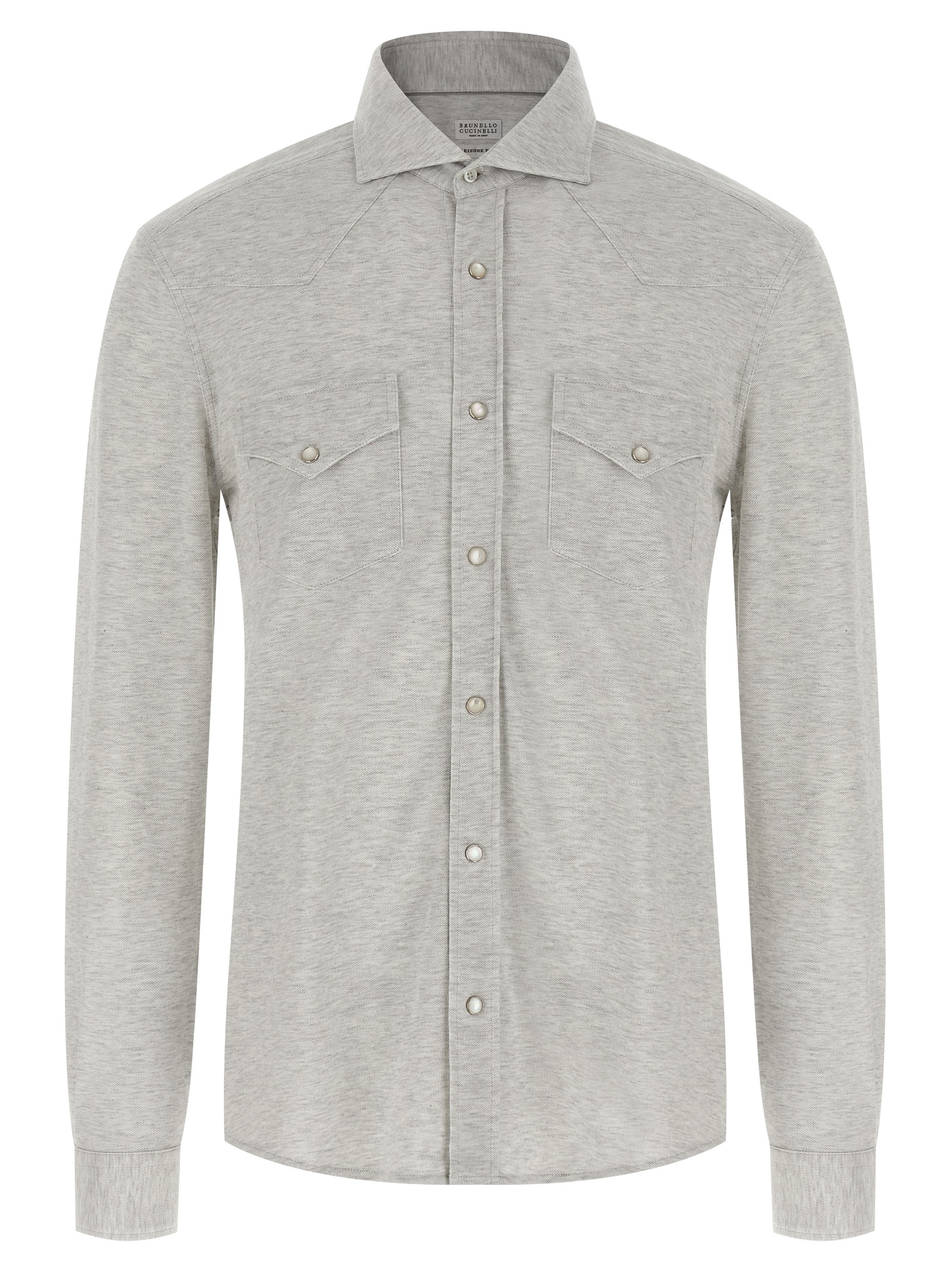 Piqué cotton shirt