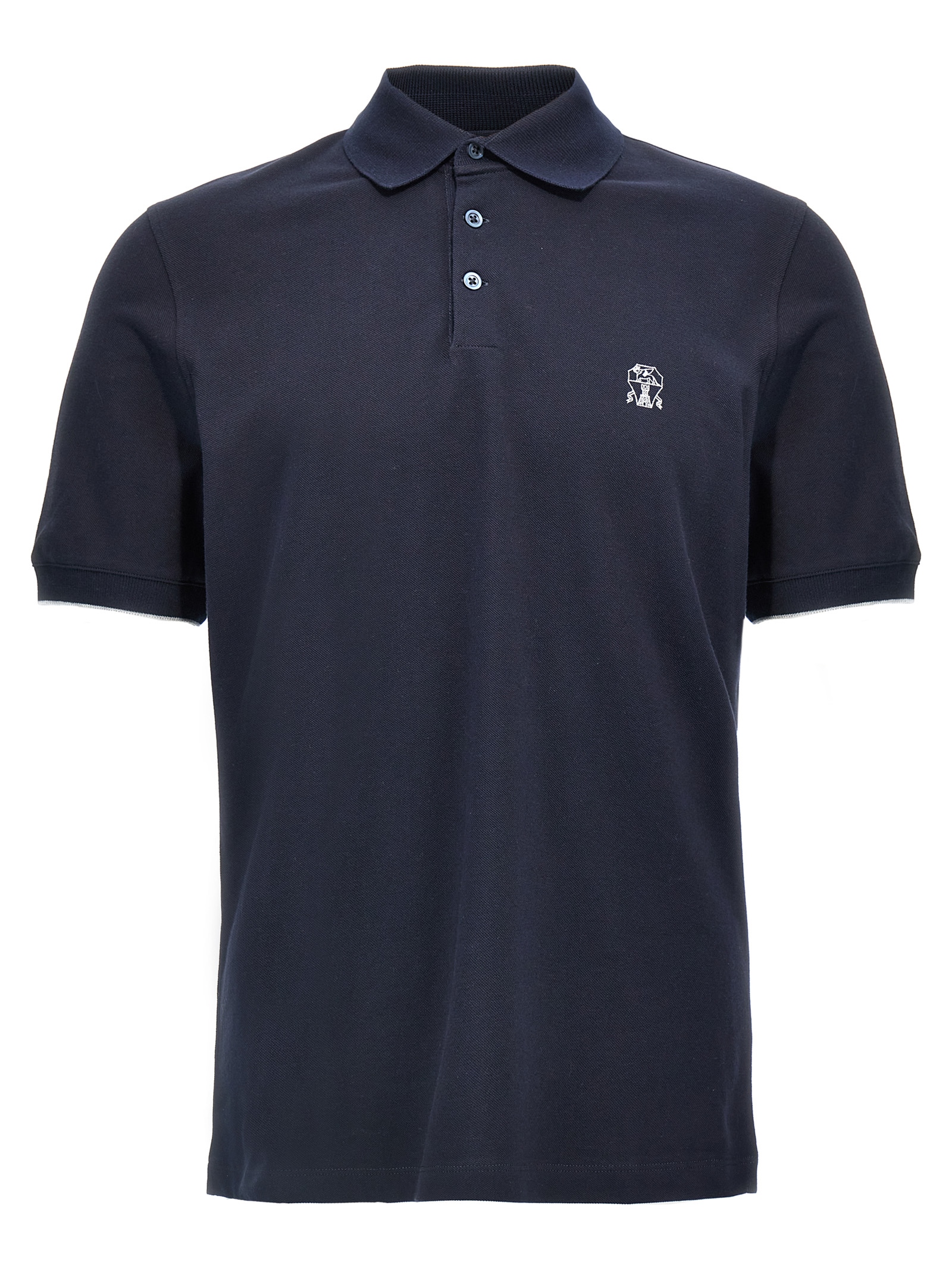 Logo piqué polo shirt