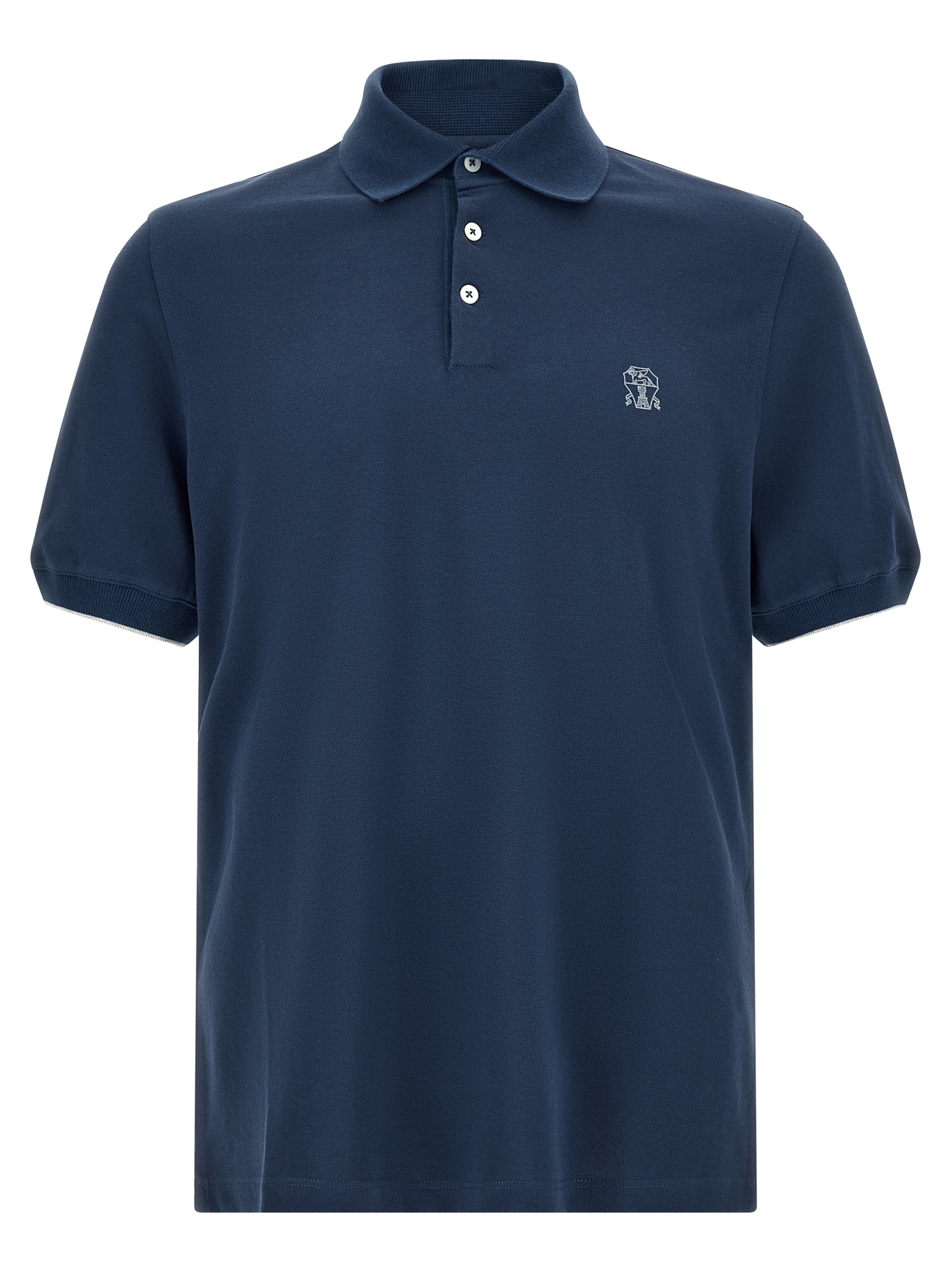 Logo piqué polo shirt