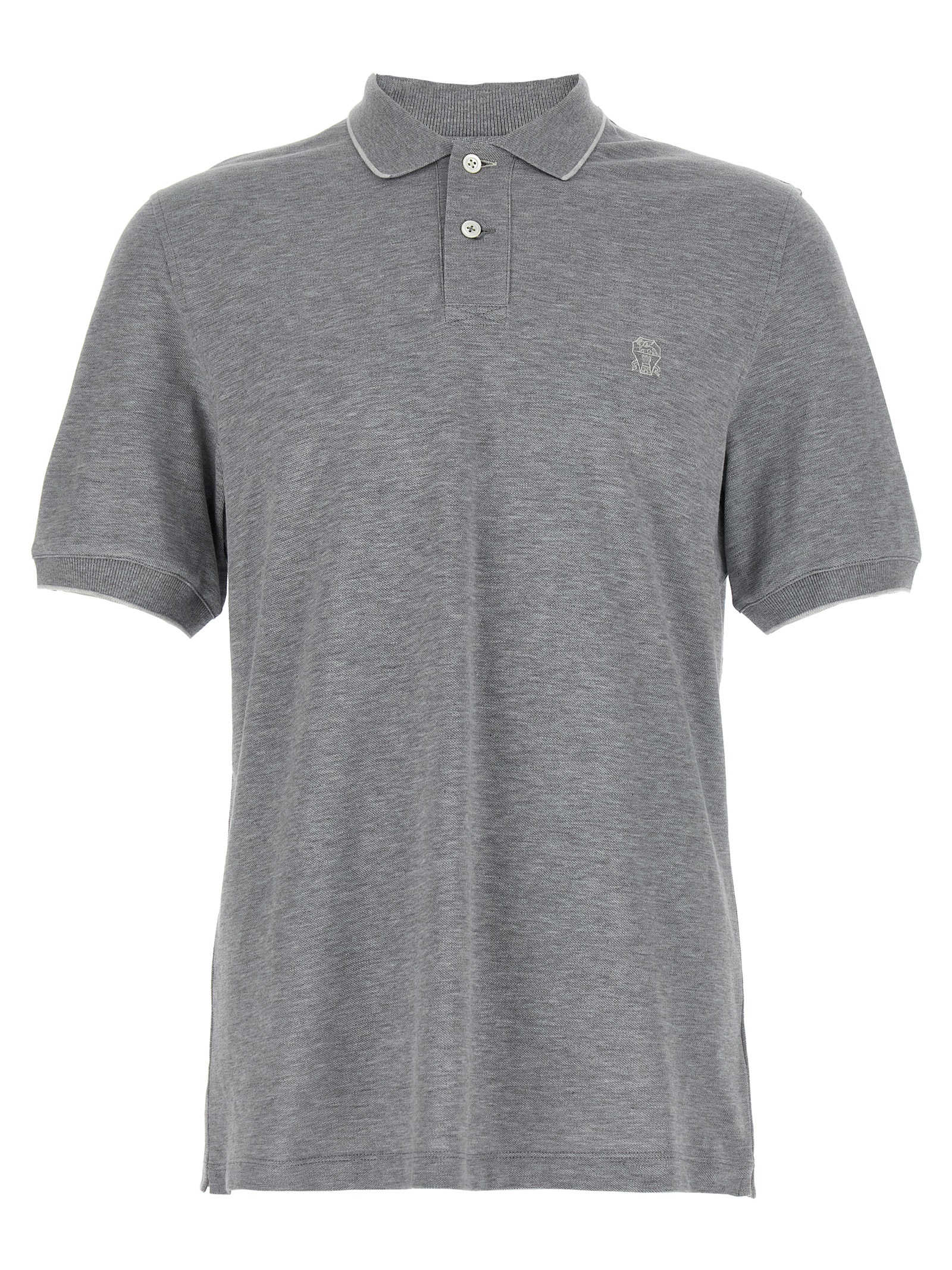 Logo piqué polo shirt