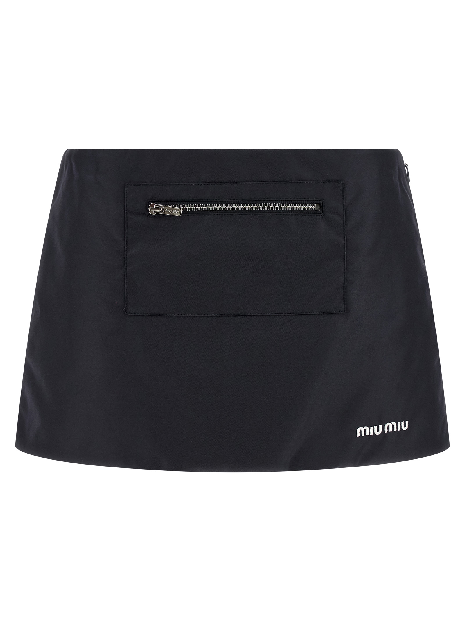 Nylon and fleece skirt
