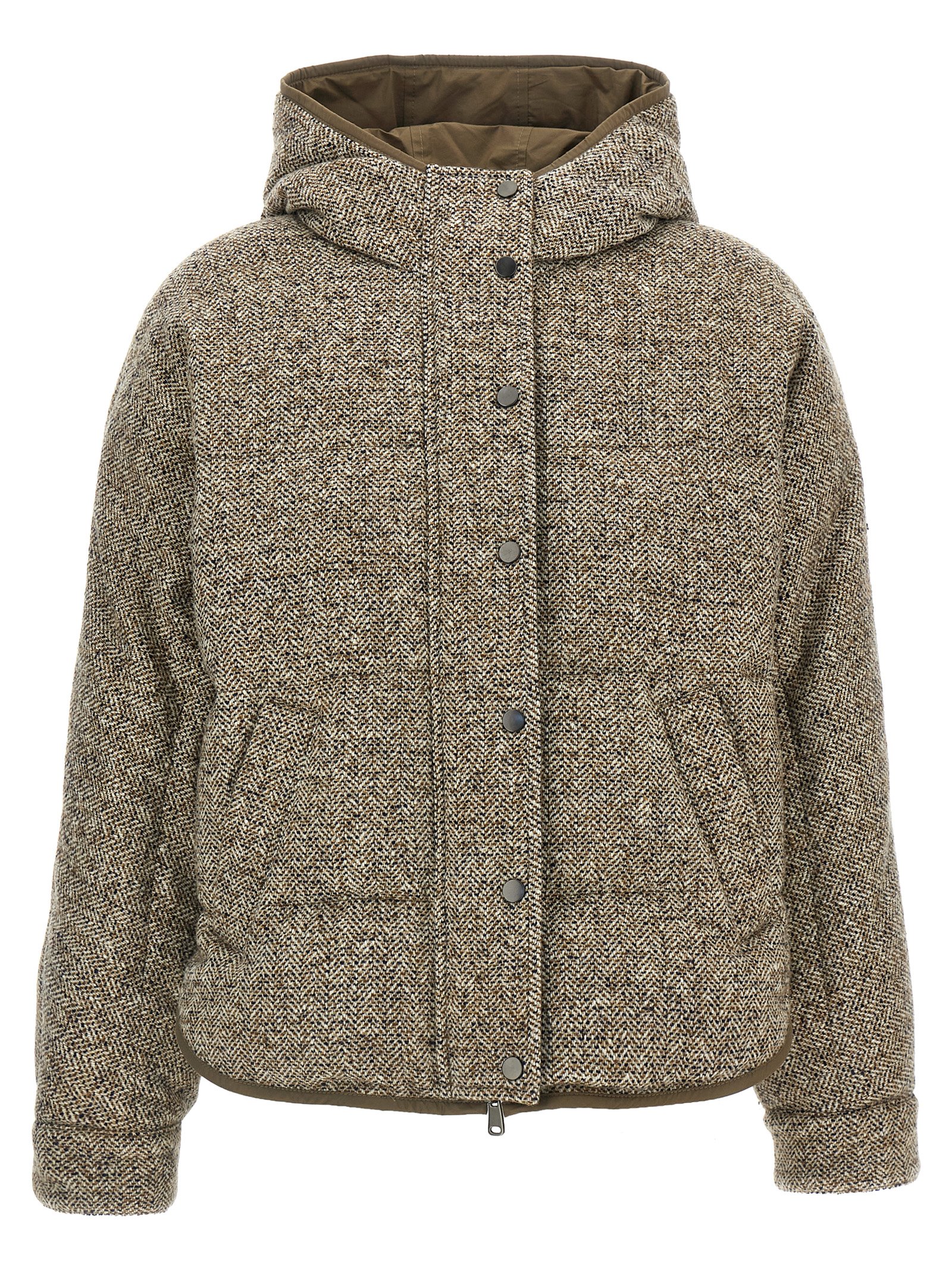 Reversible down jacket