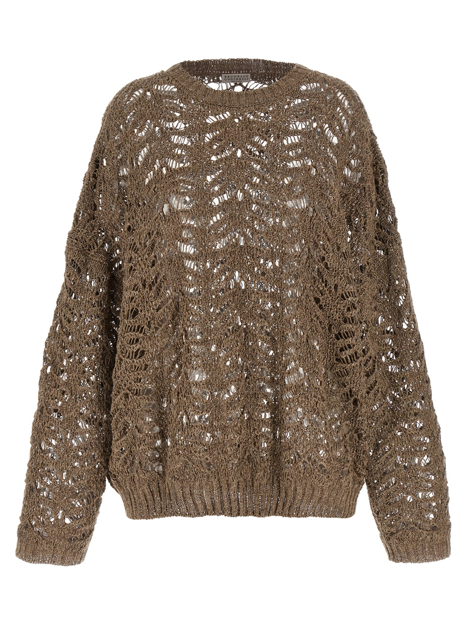 Openwork sweater