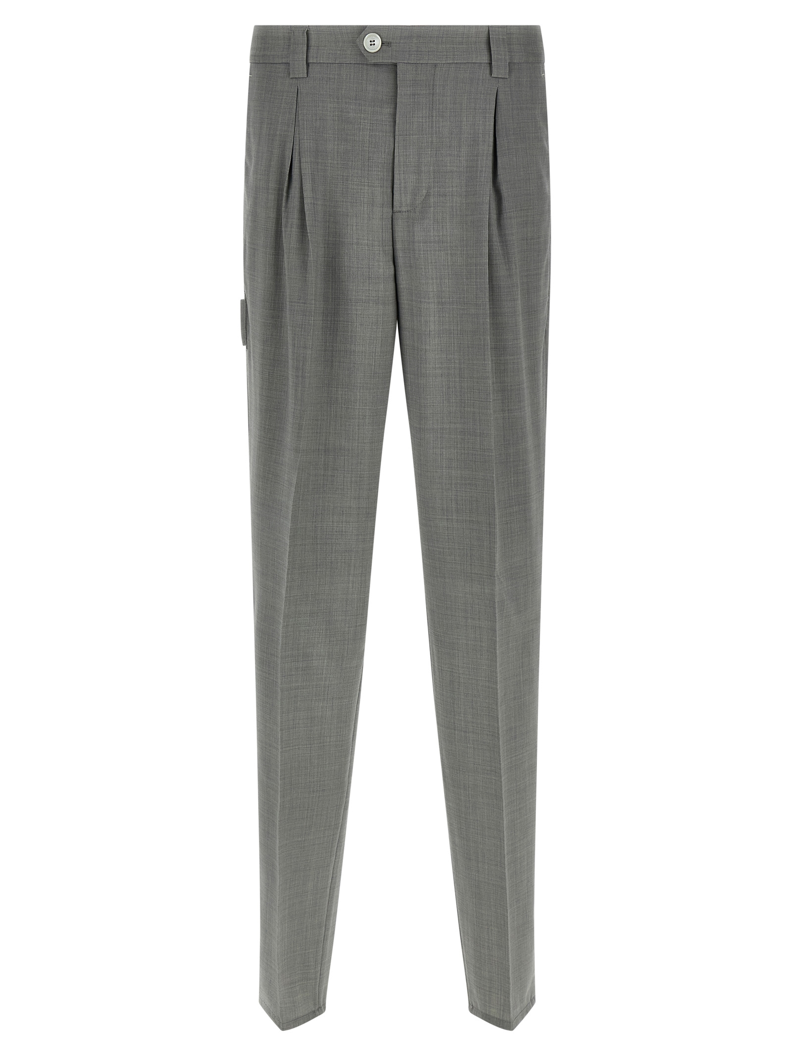 Mélange wool pants