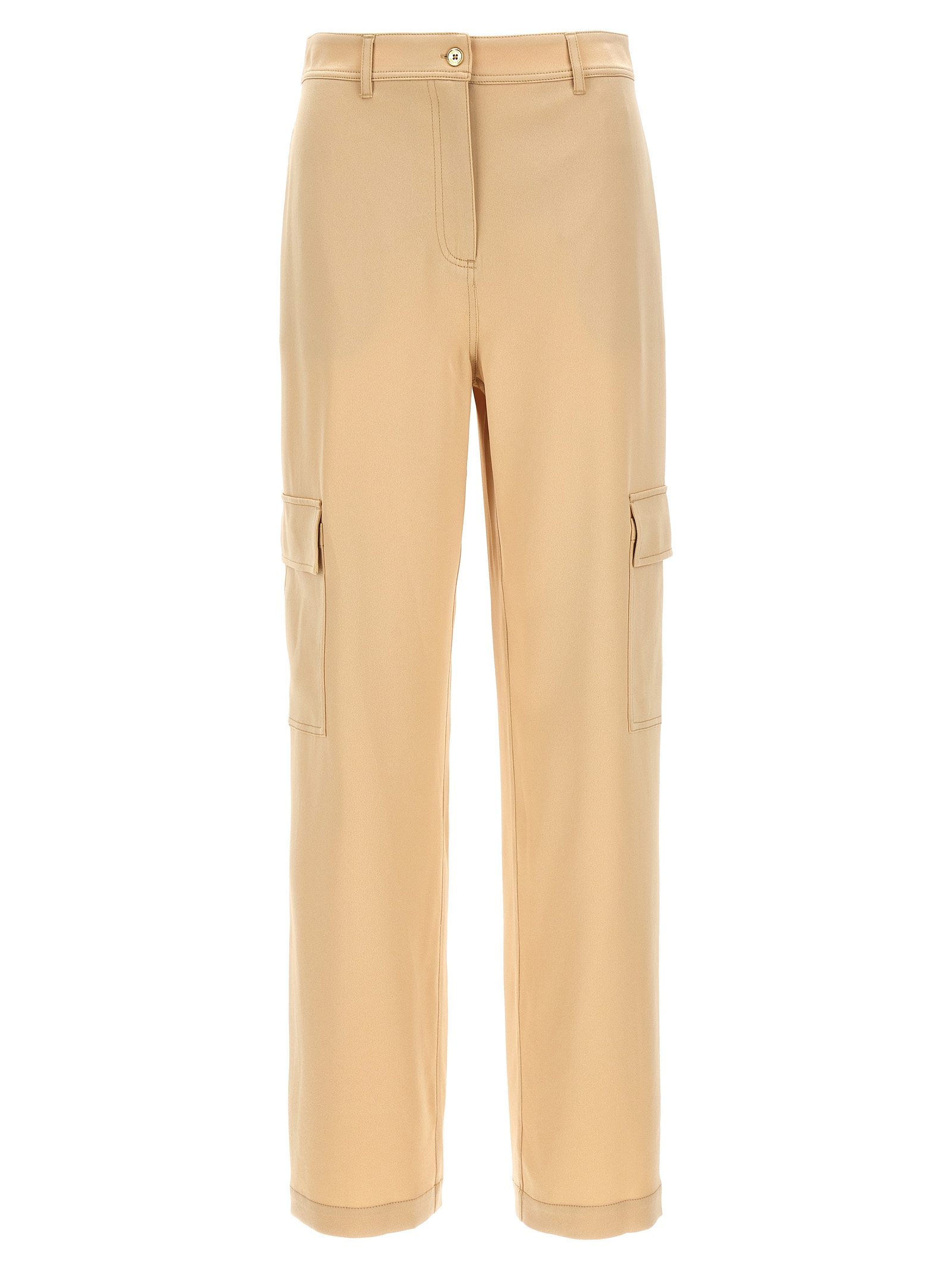 Satin cargo pants