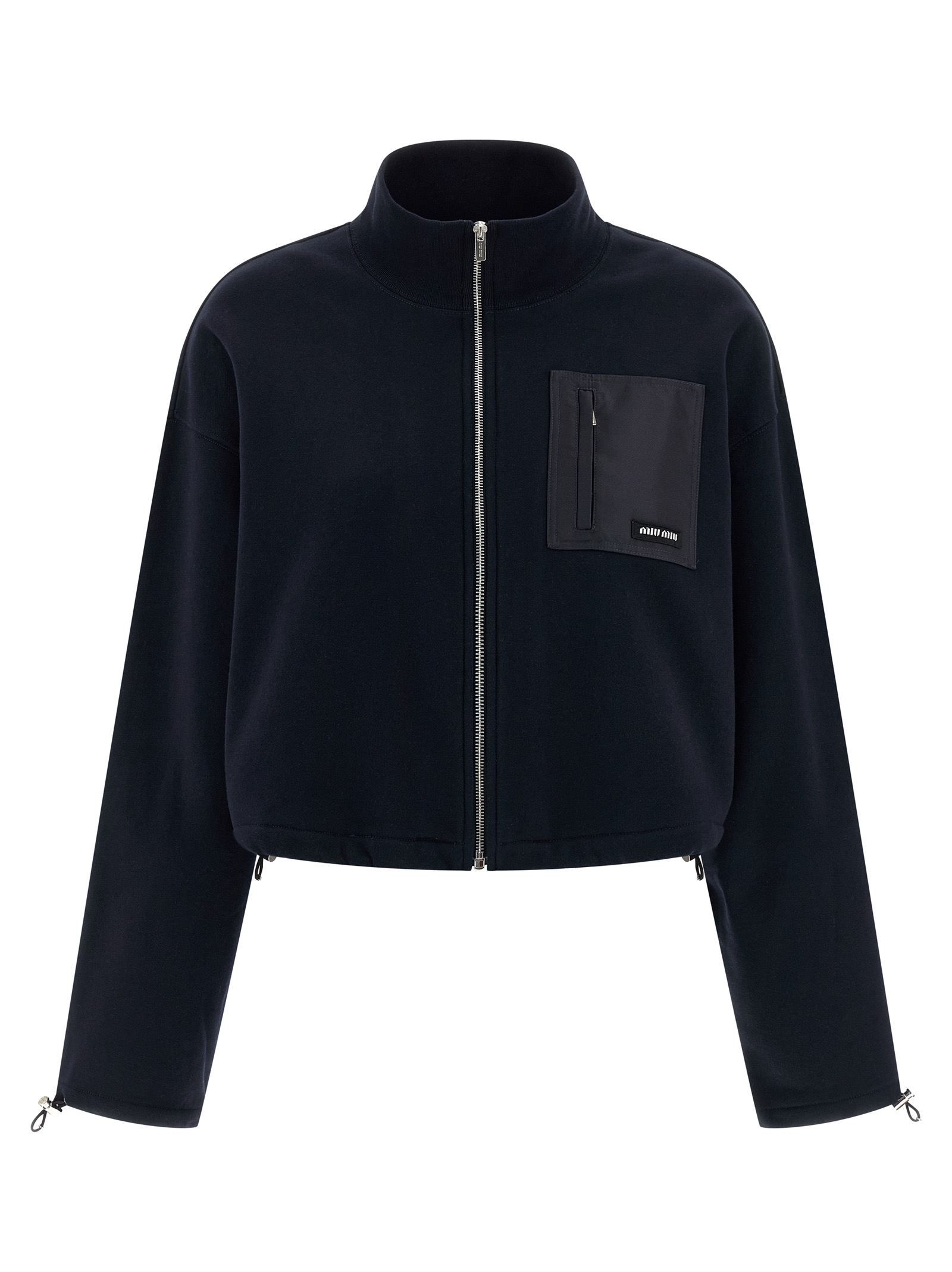 Nylon pocket sweatshirt