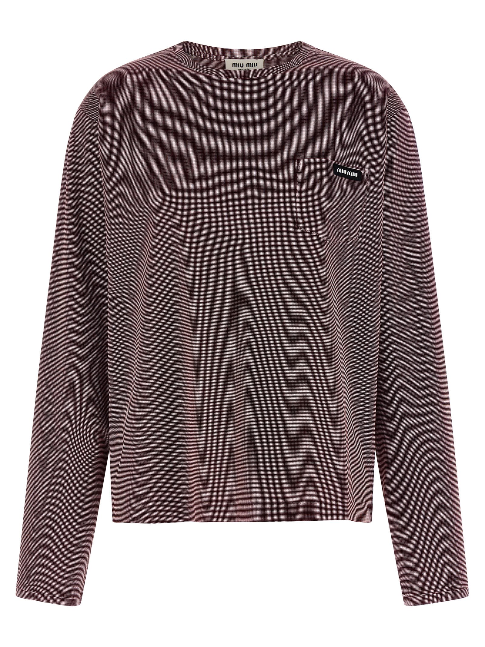 Jacquard jersey t-shirt