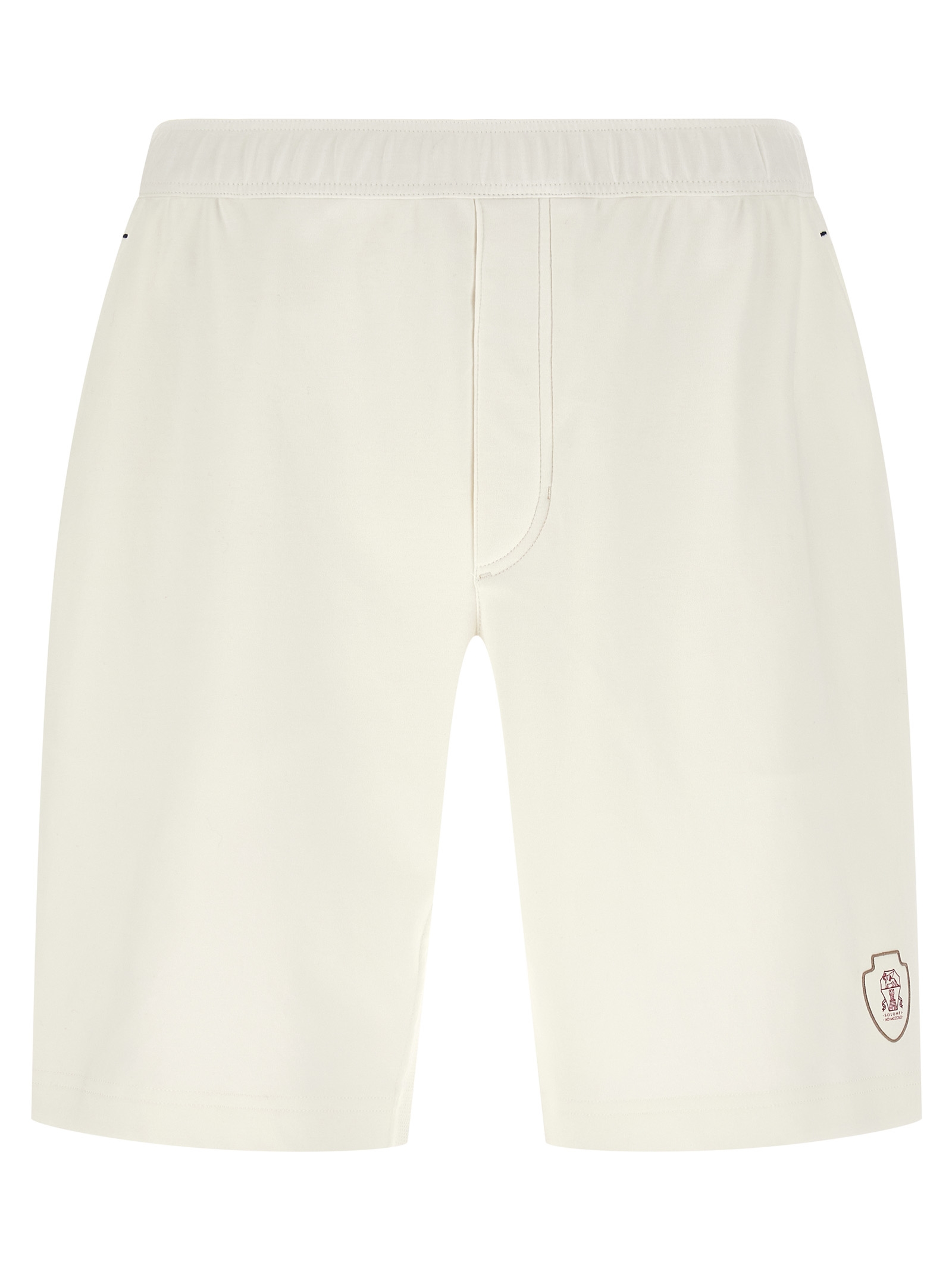 Interlock cotton bermuda shorts