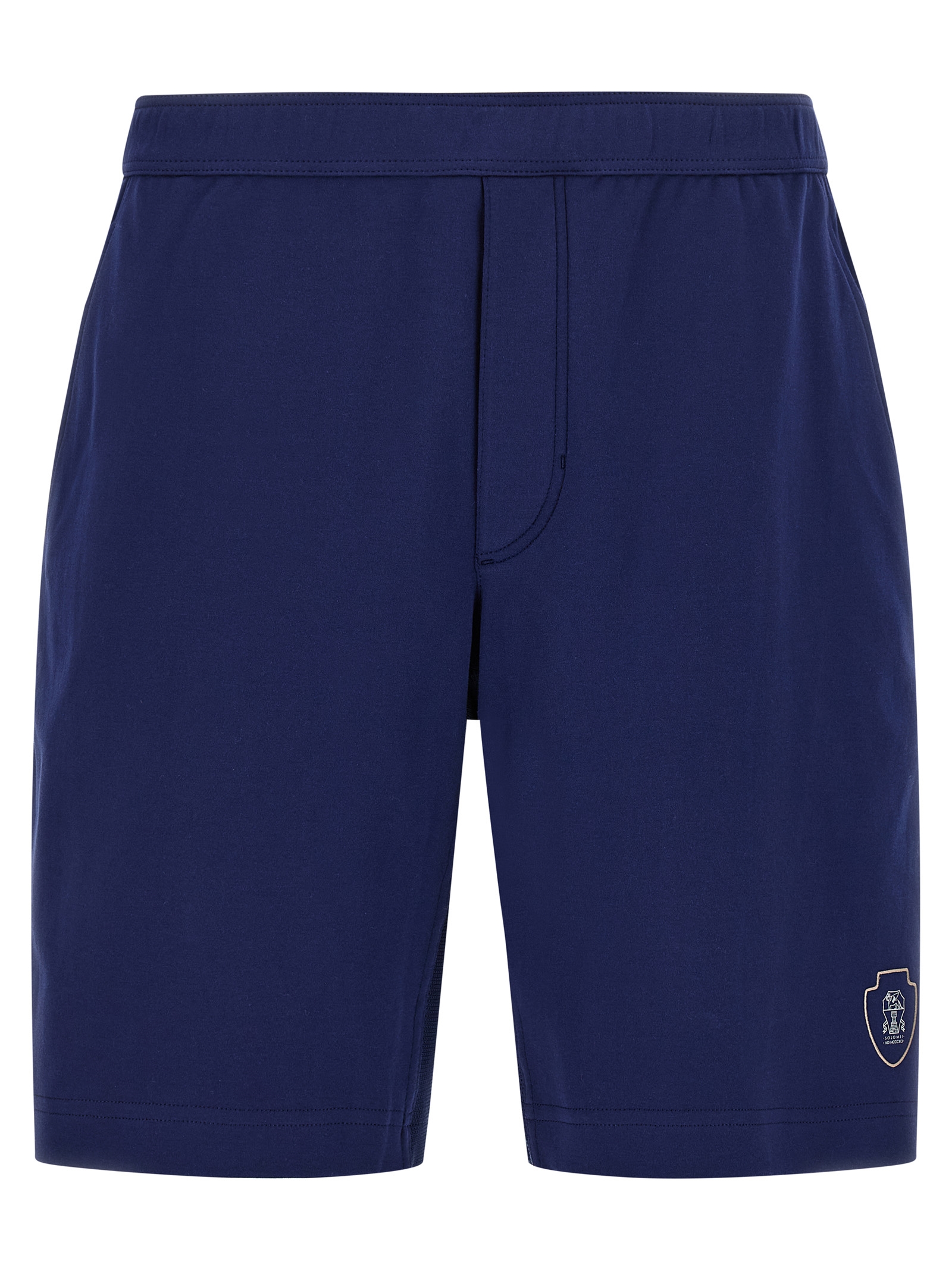 Interlock cotton bermuda shorts