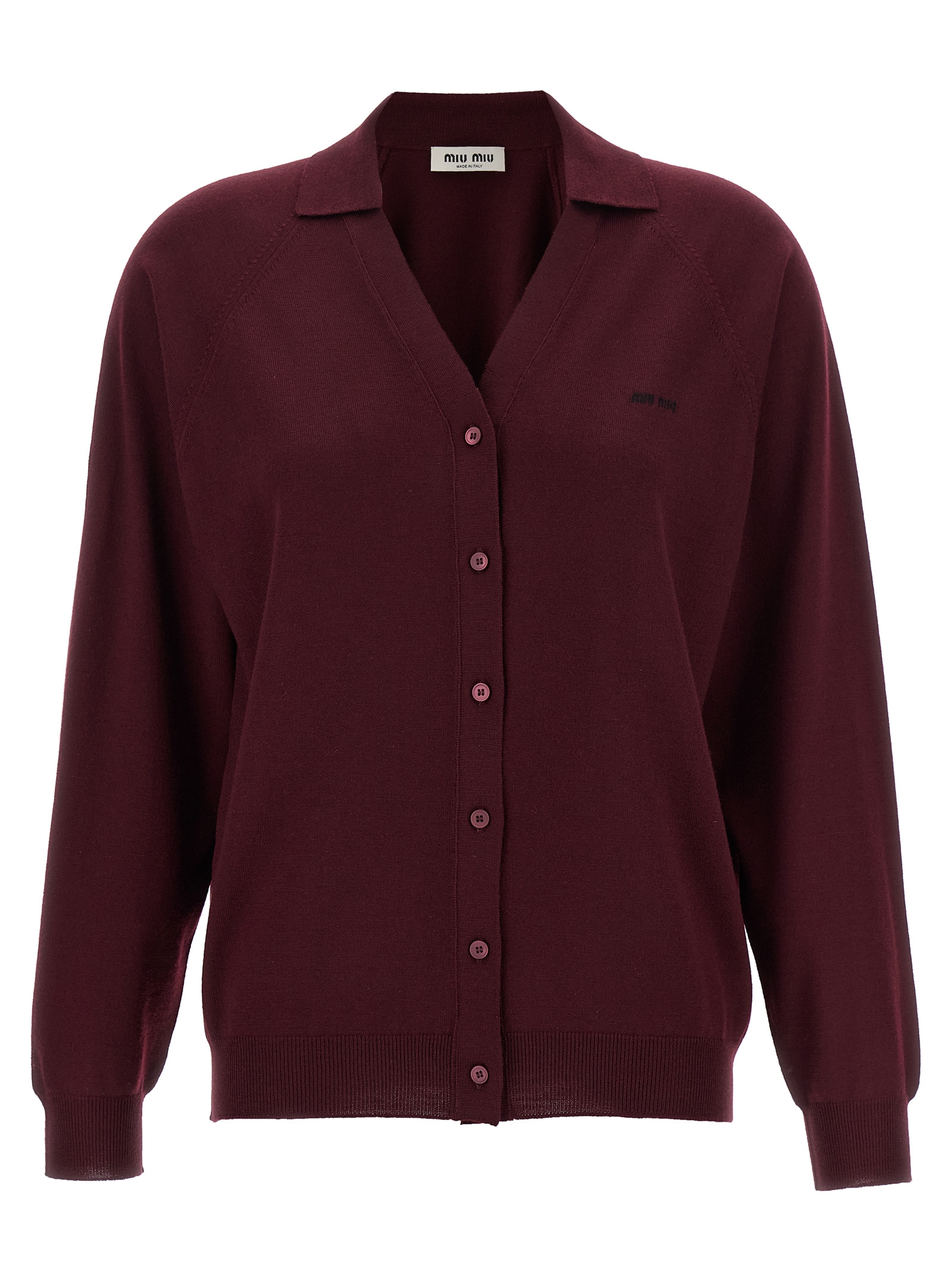 Logo intarsia cardigan