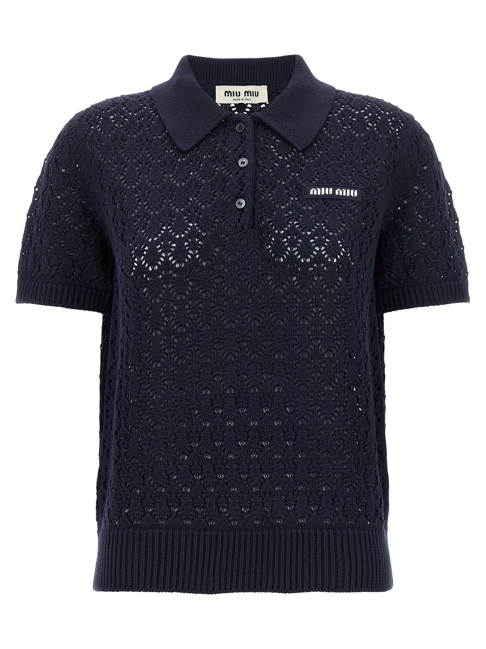 Crochet polo shirt