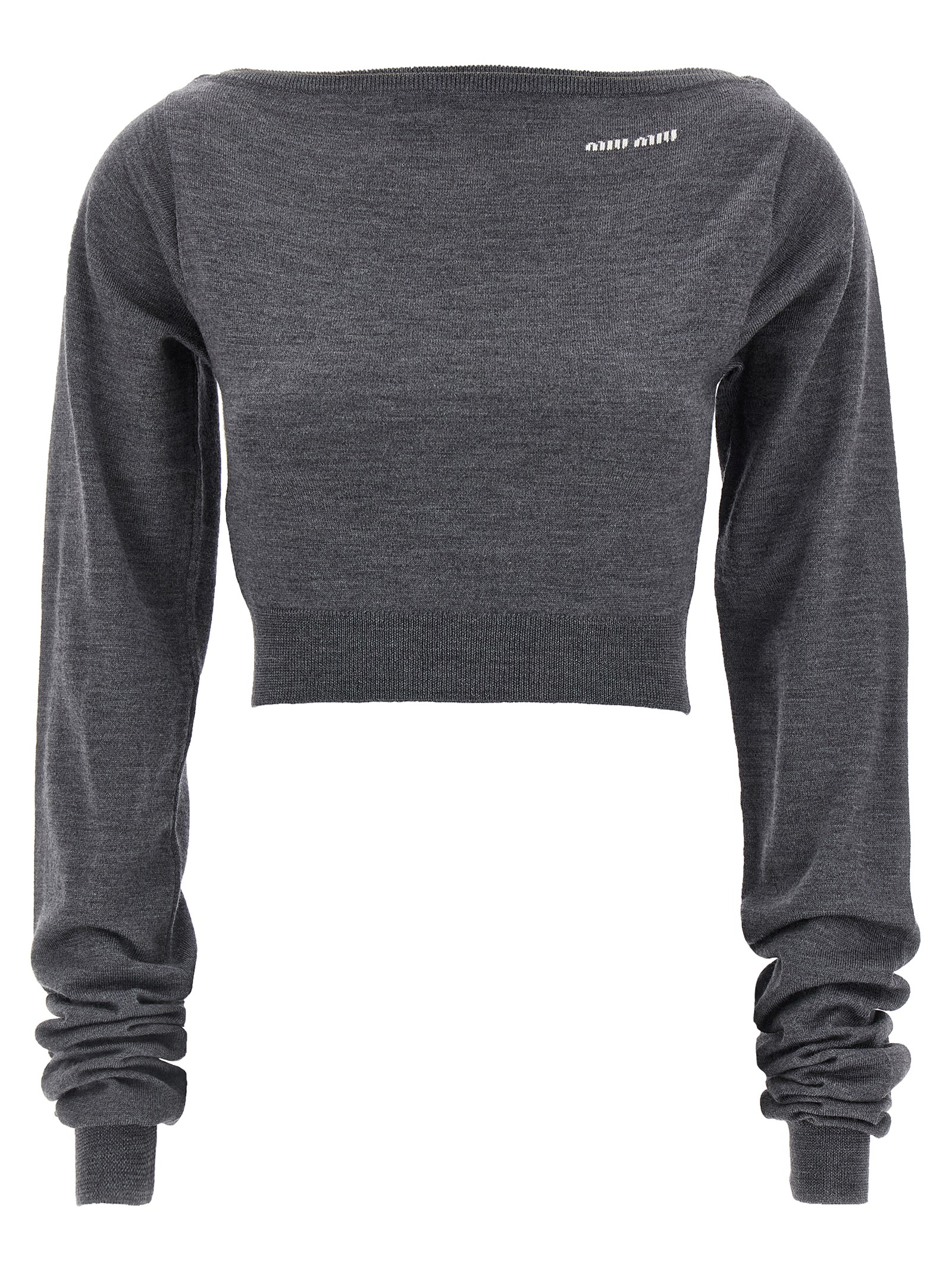 Cropped knit top
