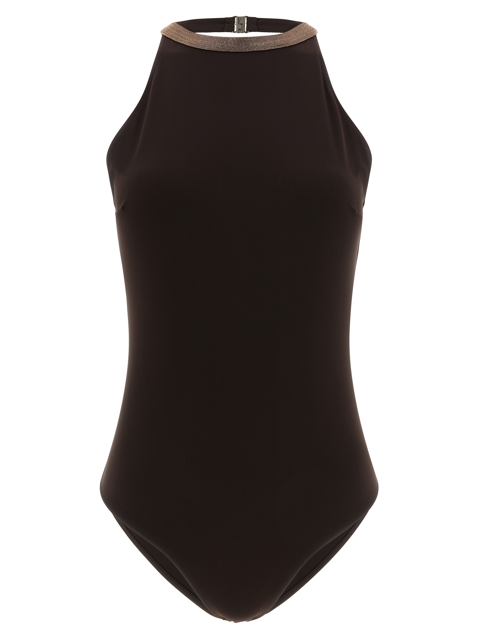 'Precious Collar' one-piece swimsuit