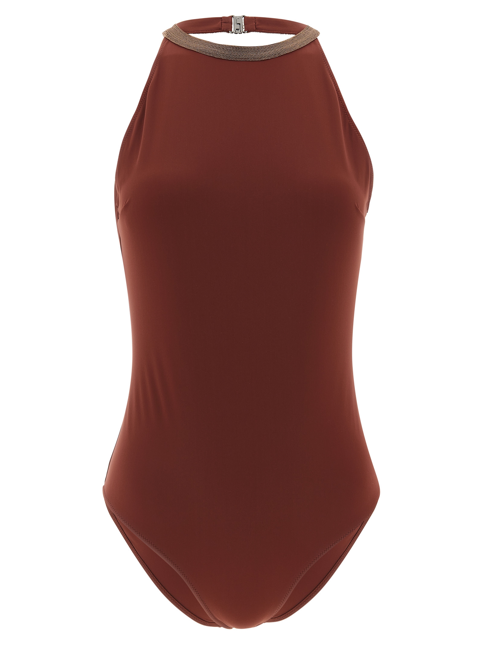 'Precious Collar' one-piece swimsuit