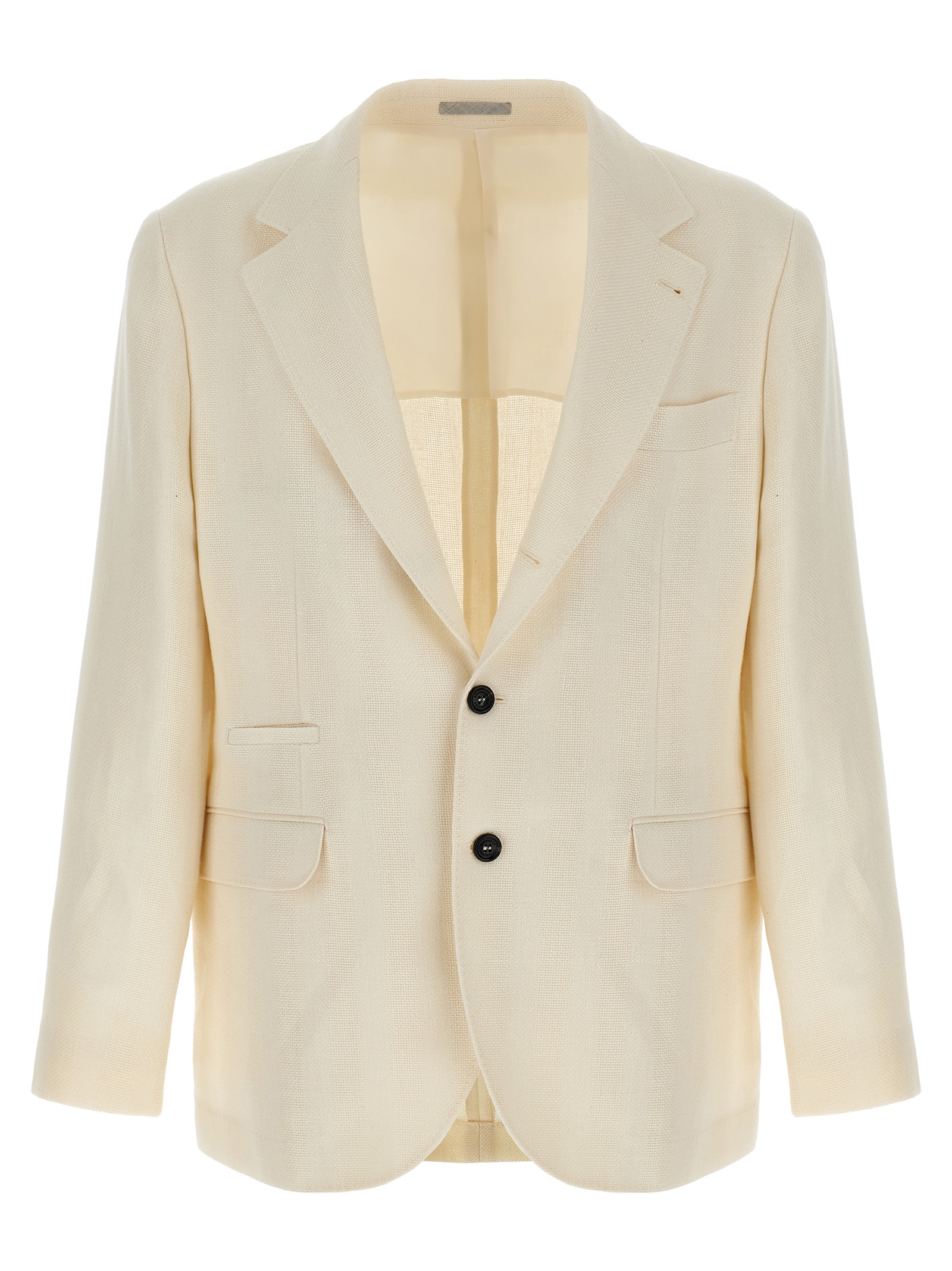 Operated stripe blazer