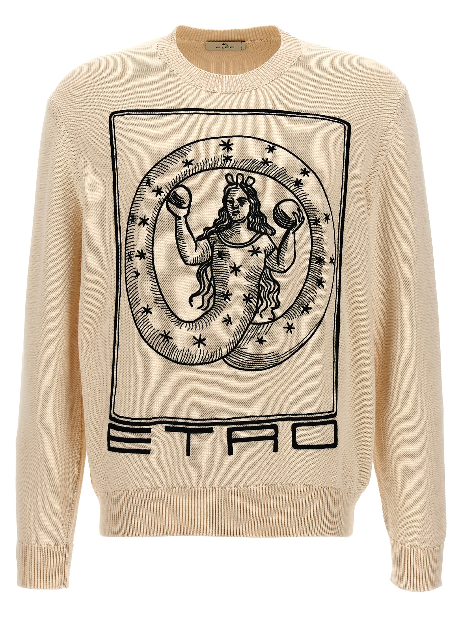 Logo embroidery sweater