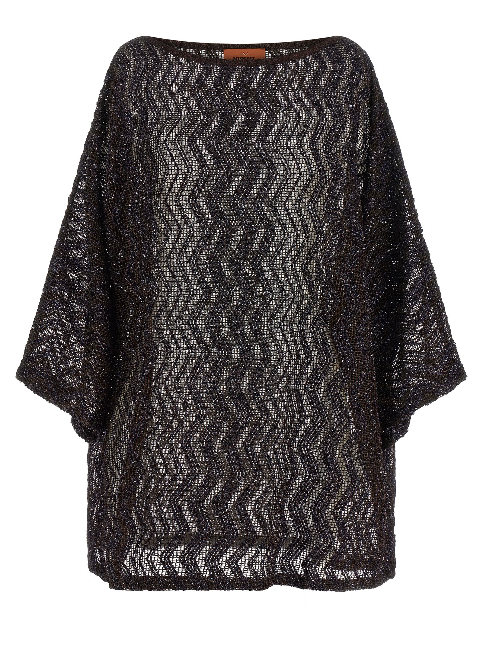 Zigzag mesh dress