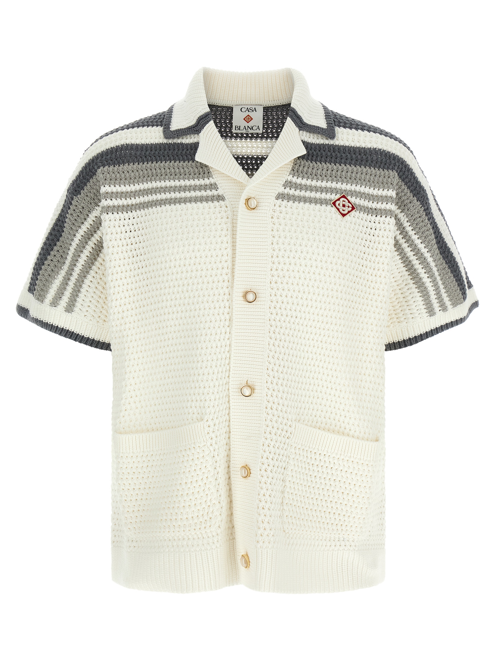 'Tennis Cotton Crochet Short Sleeve' shirt