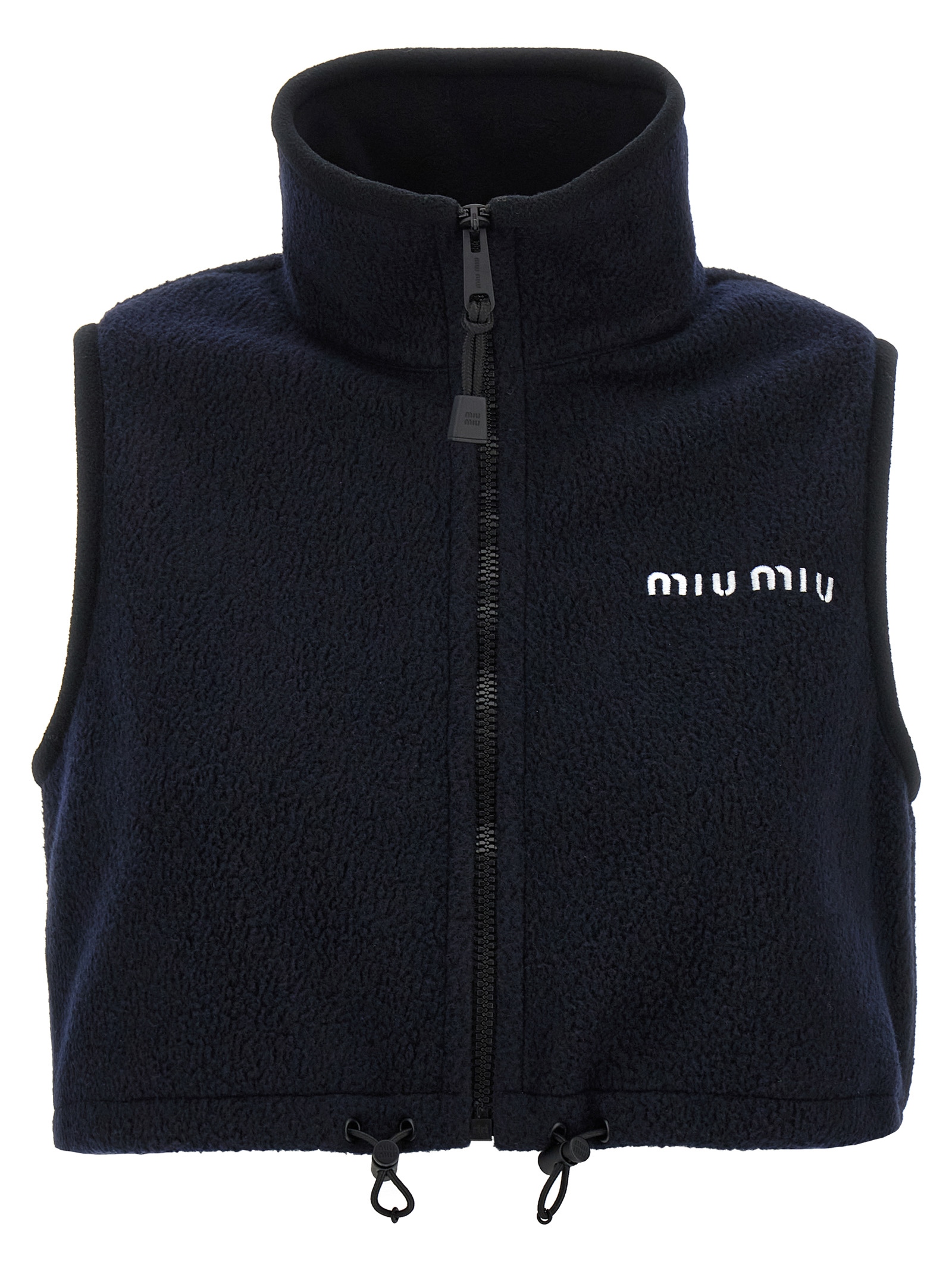 Fleece crop vest