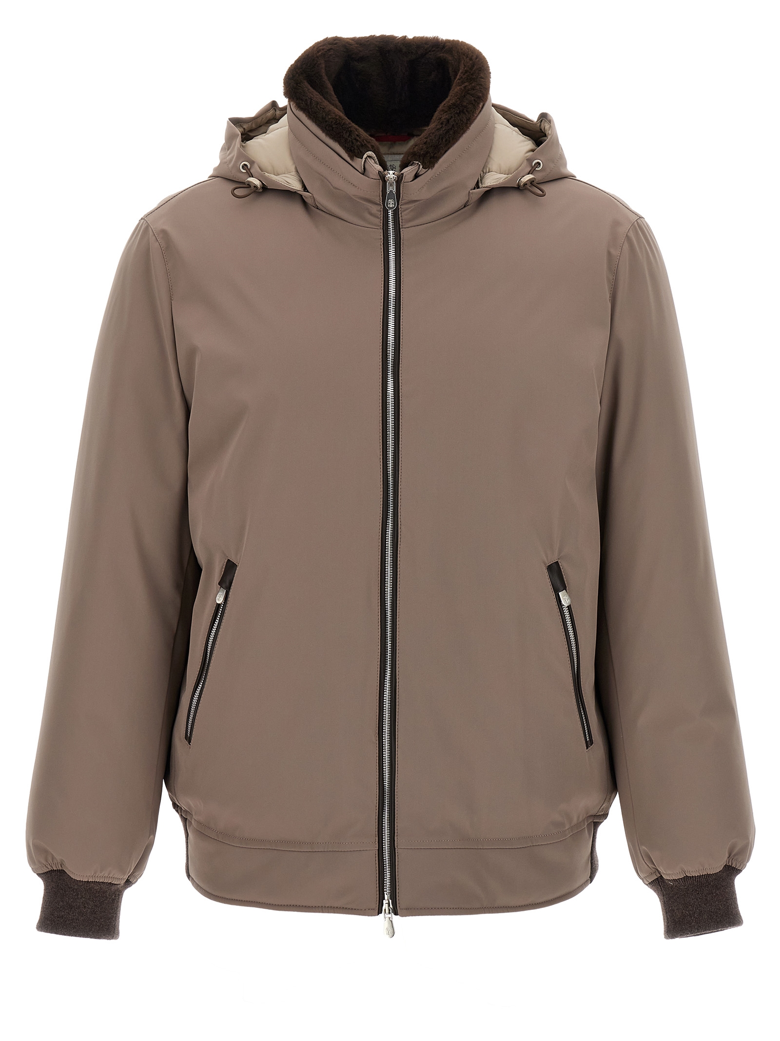 Sherling neck bomber jacket