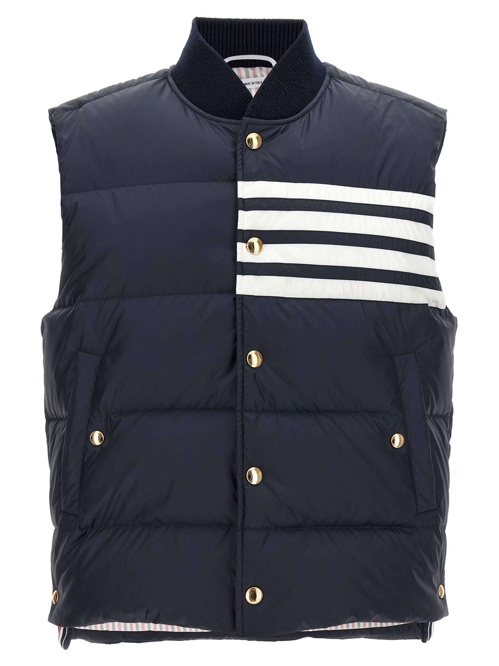 '4 bar’ sleeveless jacket