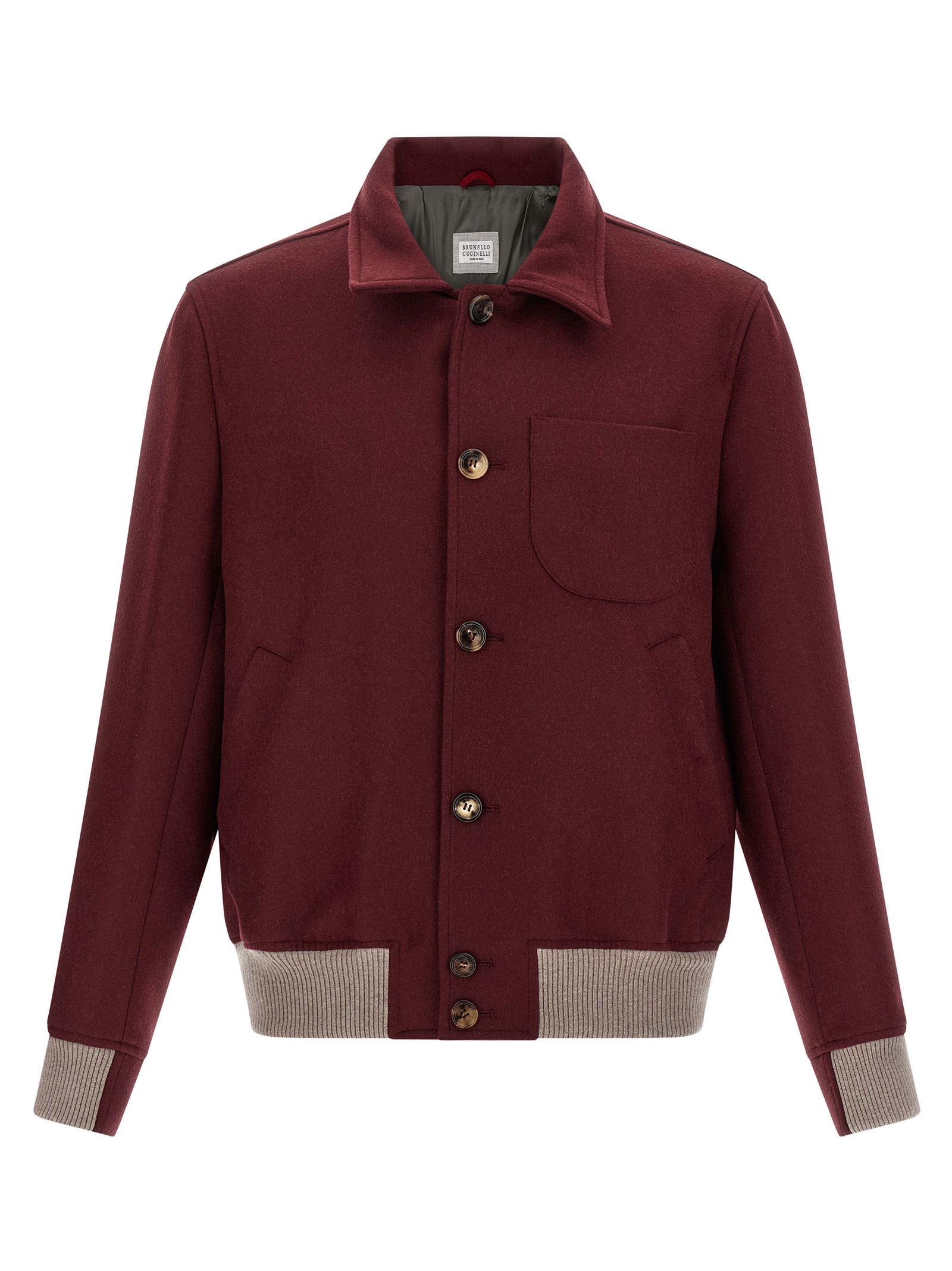 Wool bomber jacket